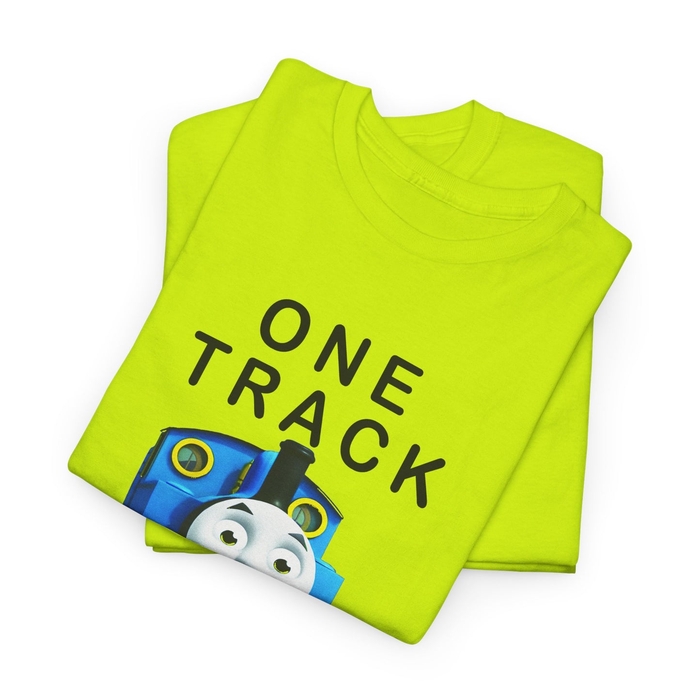 thomas the tank engine one track mind dumb tshirt