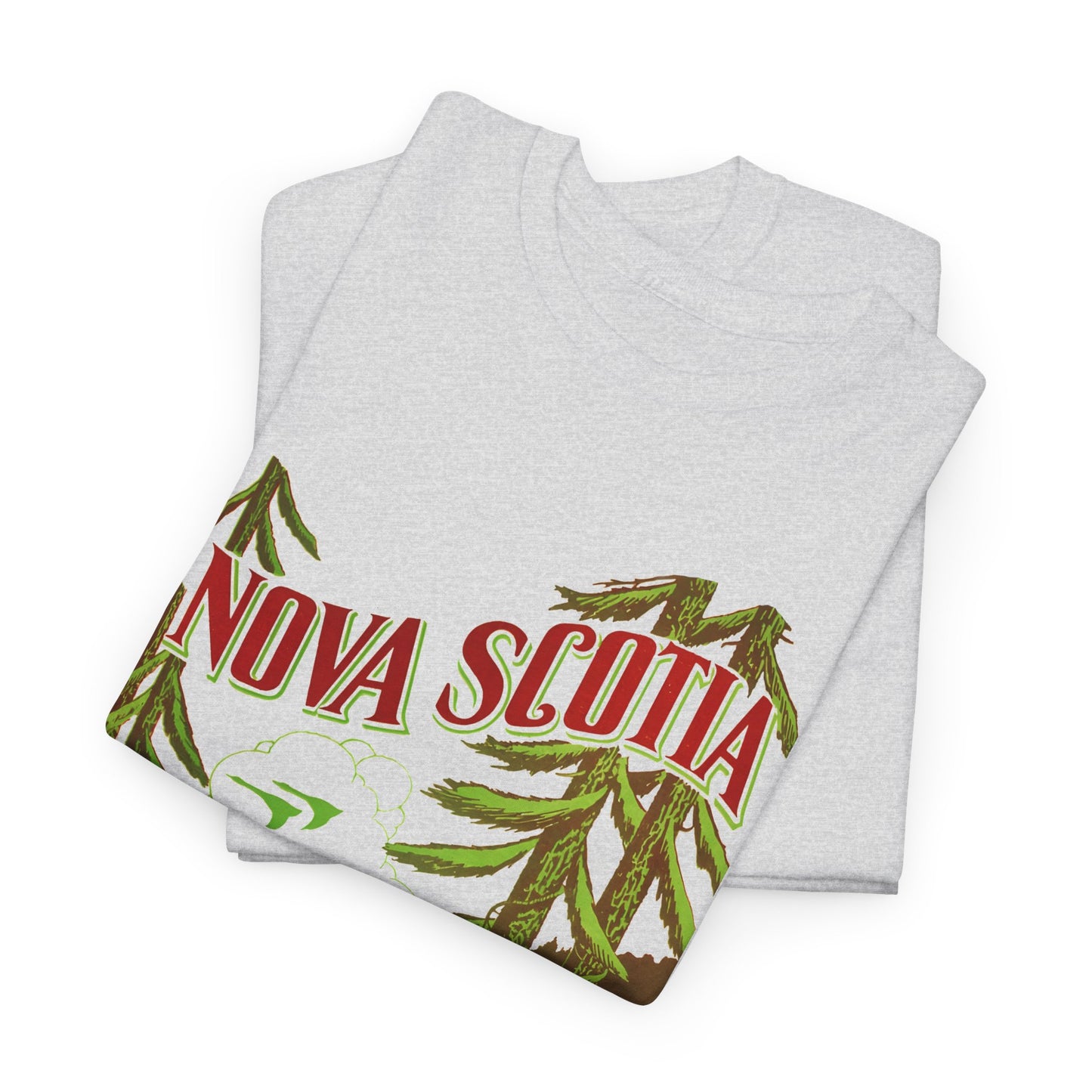 vintage tourism advertisement for nova scotia reproduction tshirt