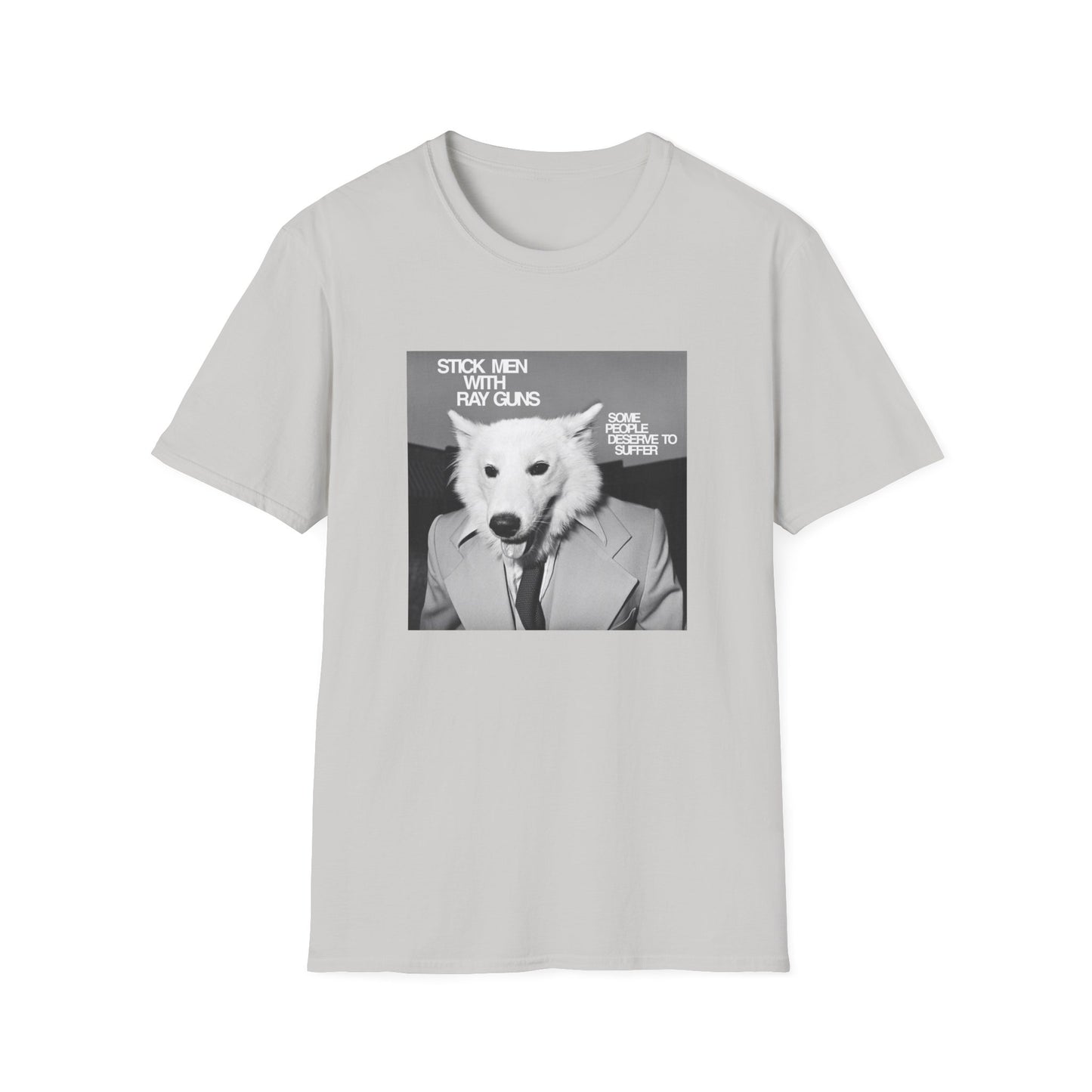 stick men with ray guns some people deserve to suffer 1980s texas punk band tshirt