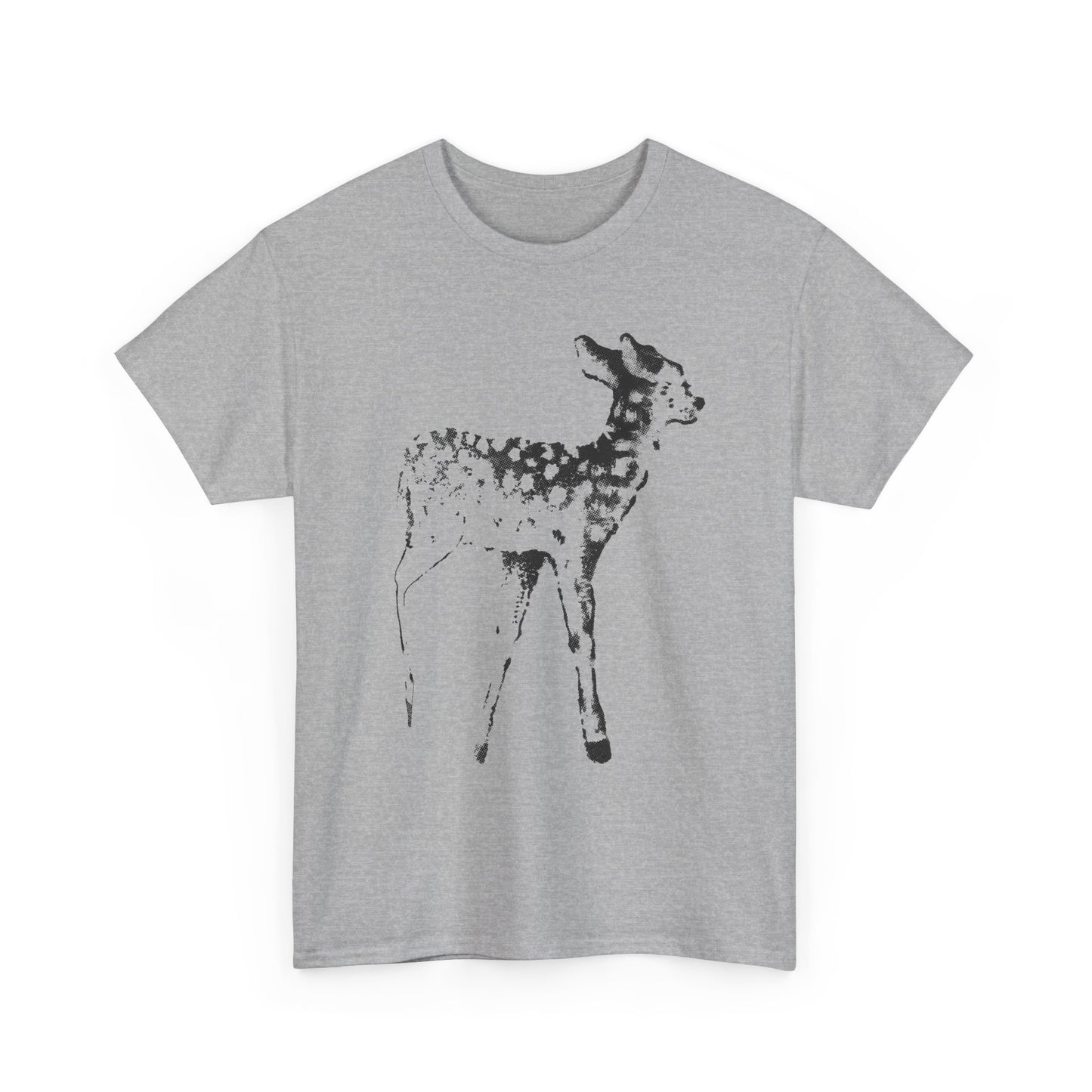 vintage tattoo flash art fawn reproduction tshirt