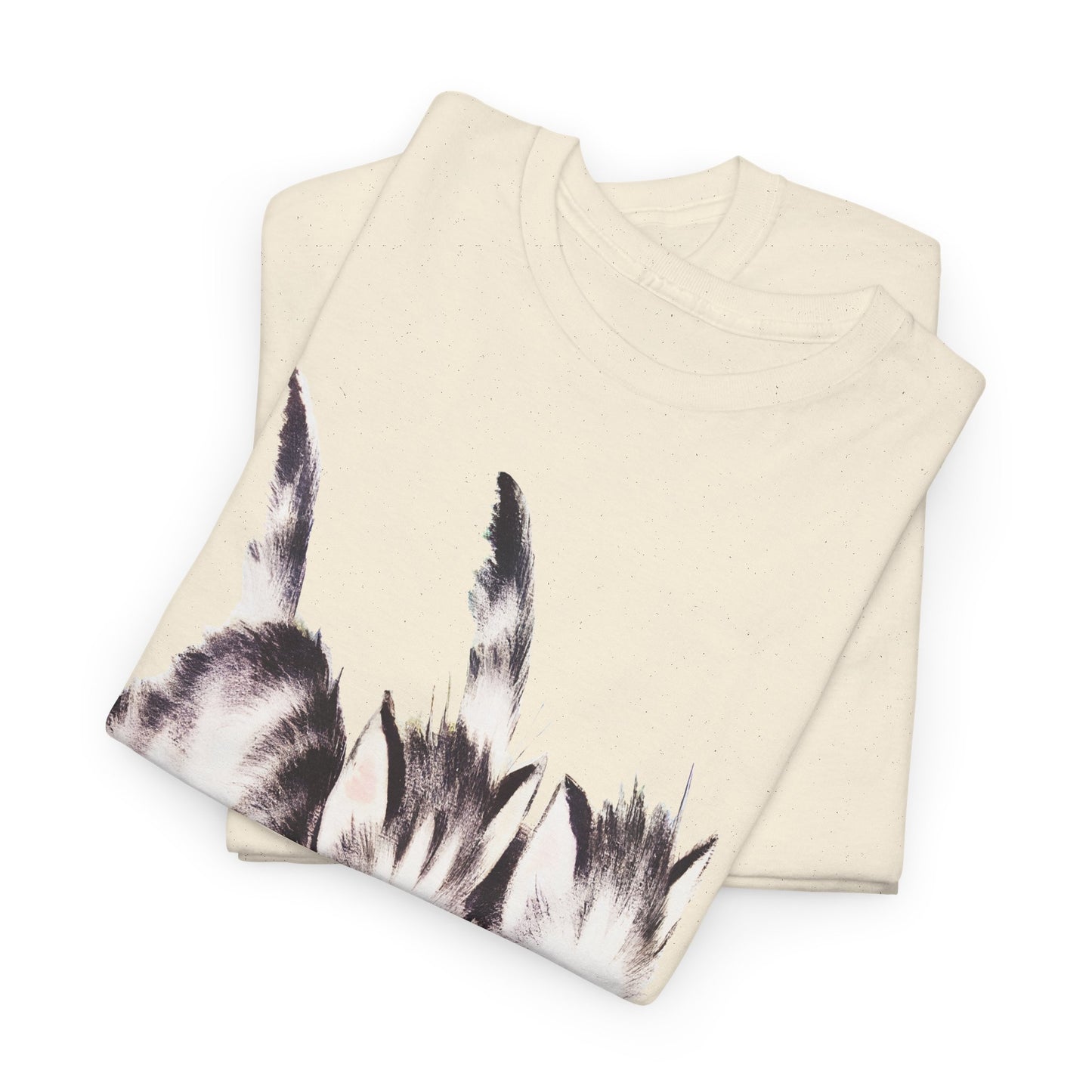 vintage kitten twins illustration stretched reproduction tshirt