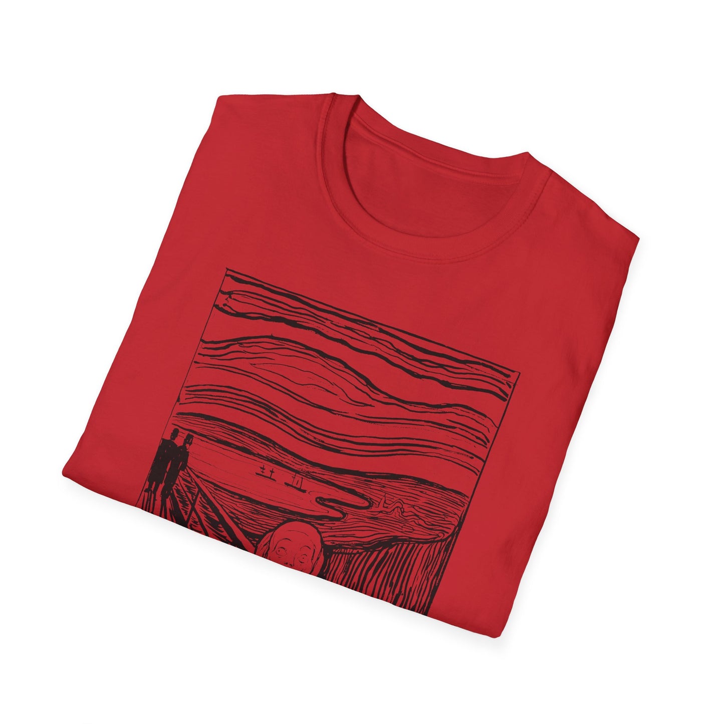 1895 lithography print of the scream by edvard munch tshirt