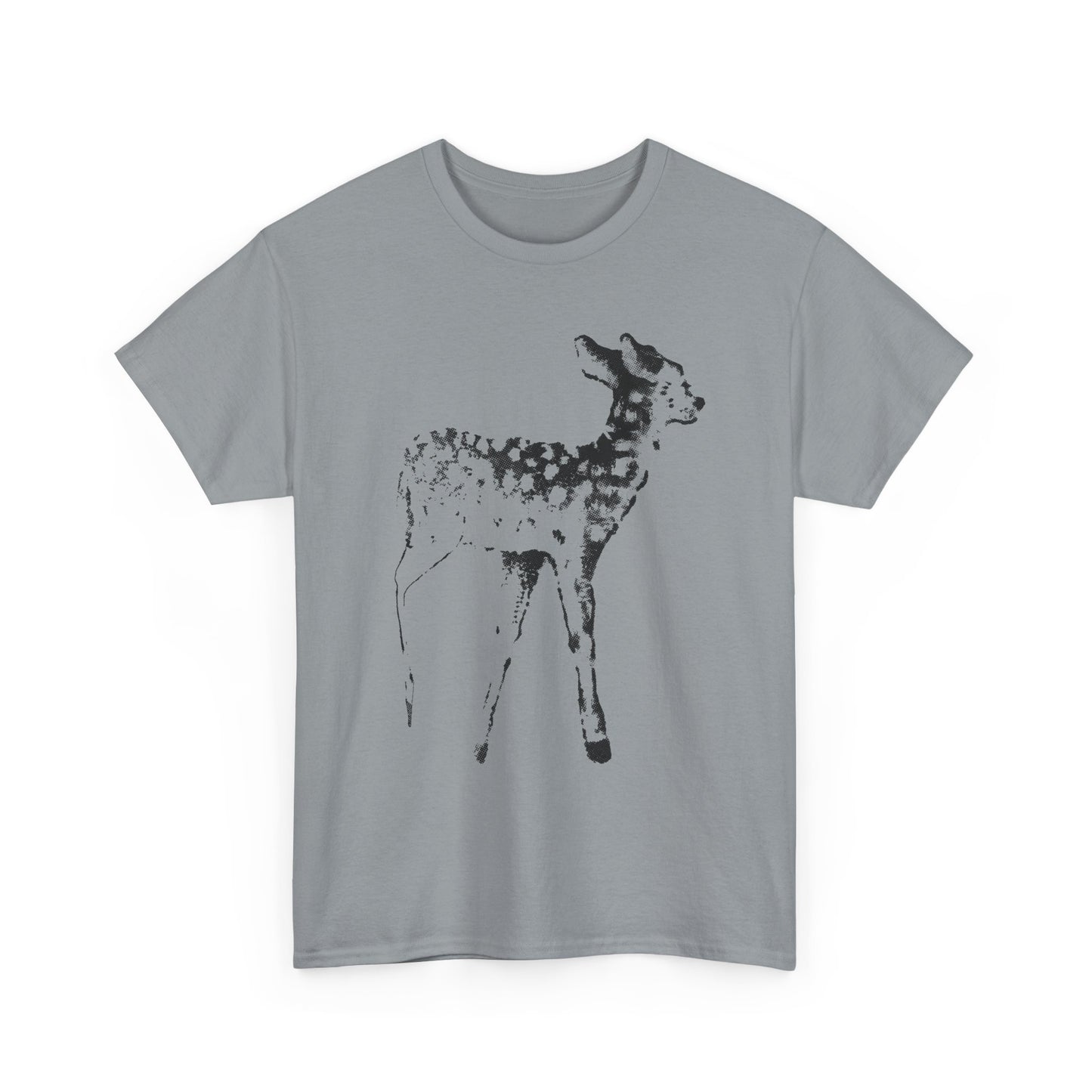 vintage tattoo flash art fawn reproduction tshirt