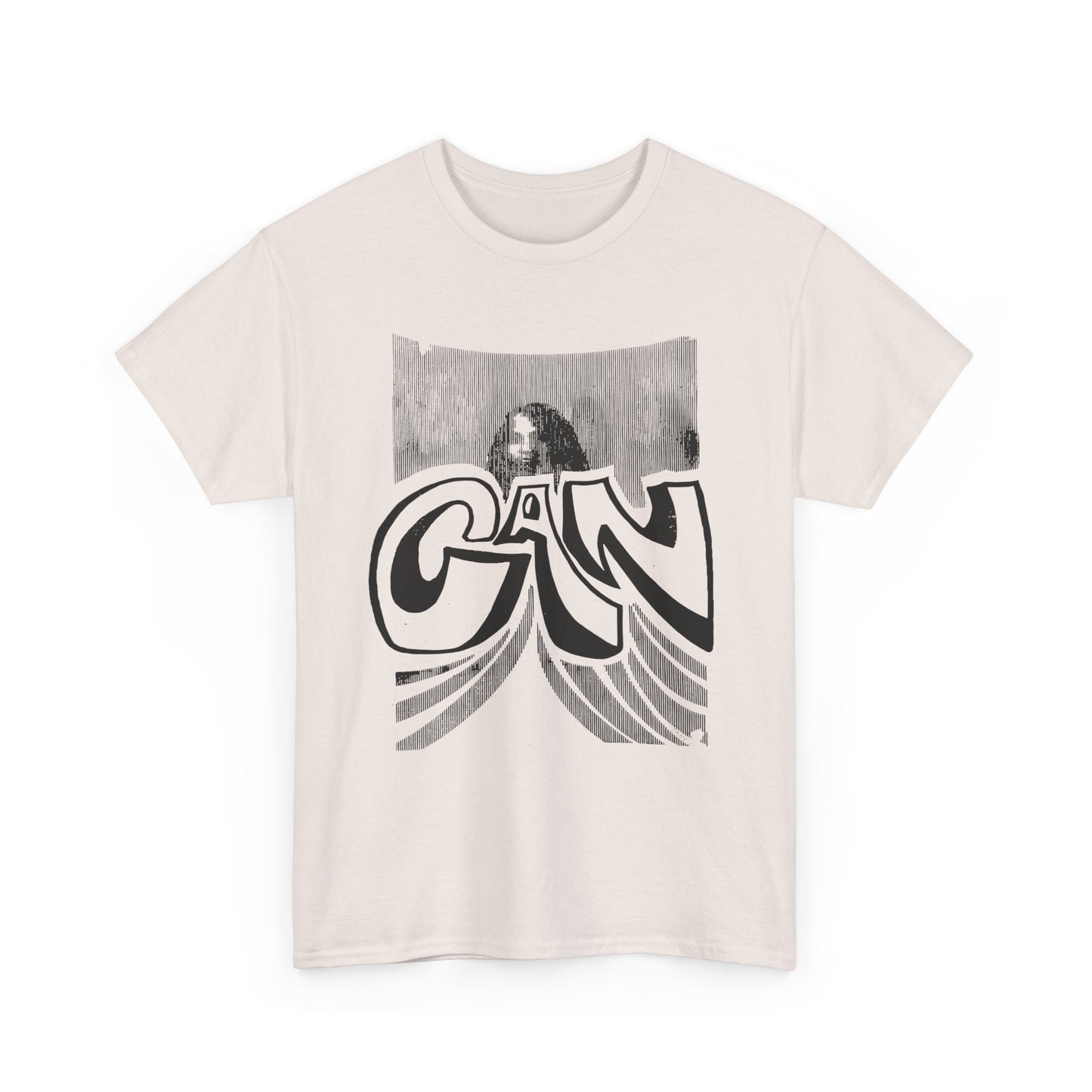 legendary german krautrock band can 1970's show poster reproduction tshirt