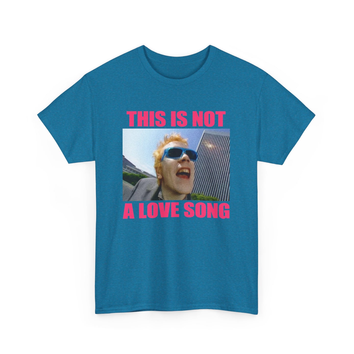public image limited this is not a love song fan art pink letters tshirt