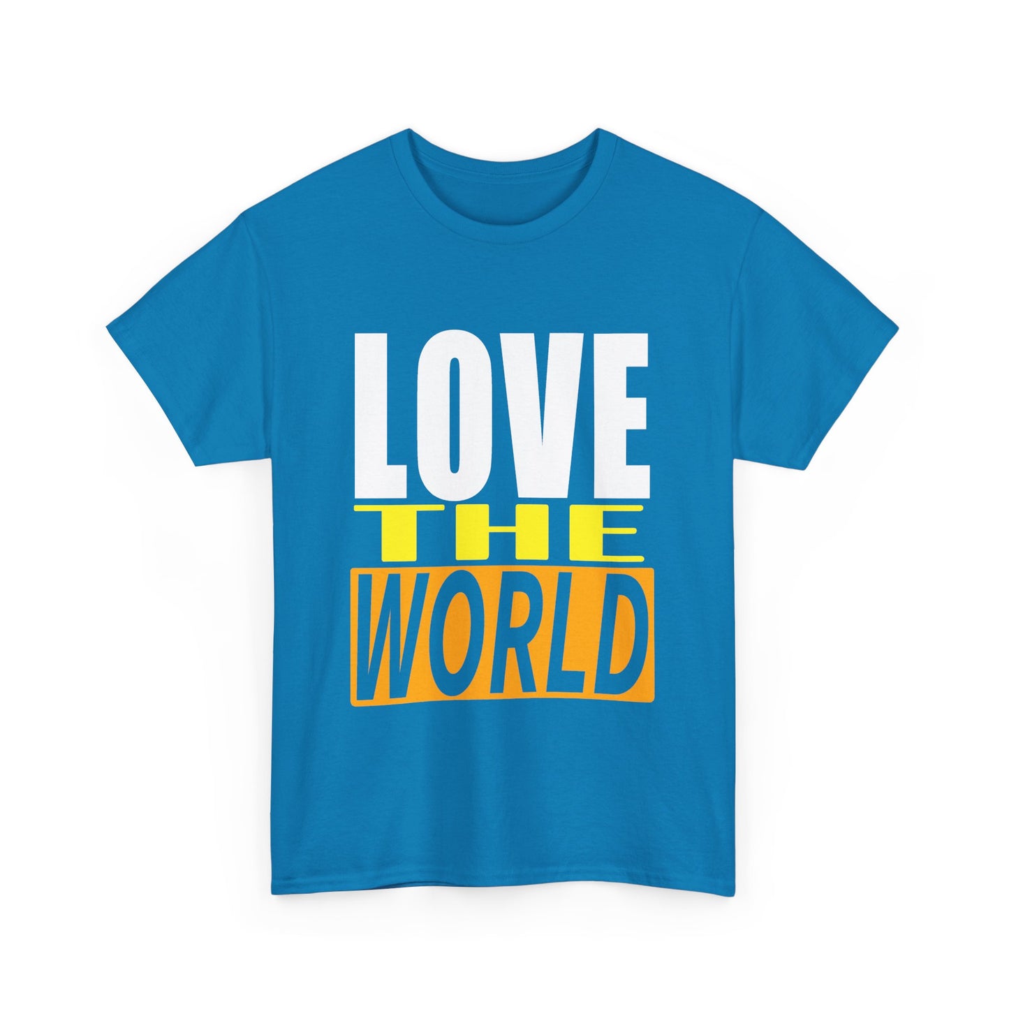 love the world vintage design tshirt