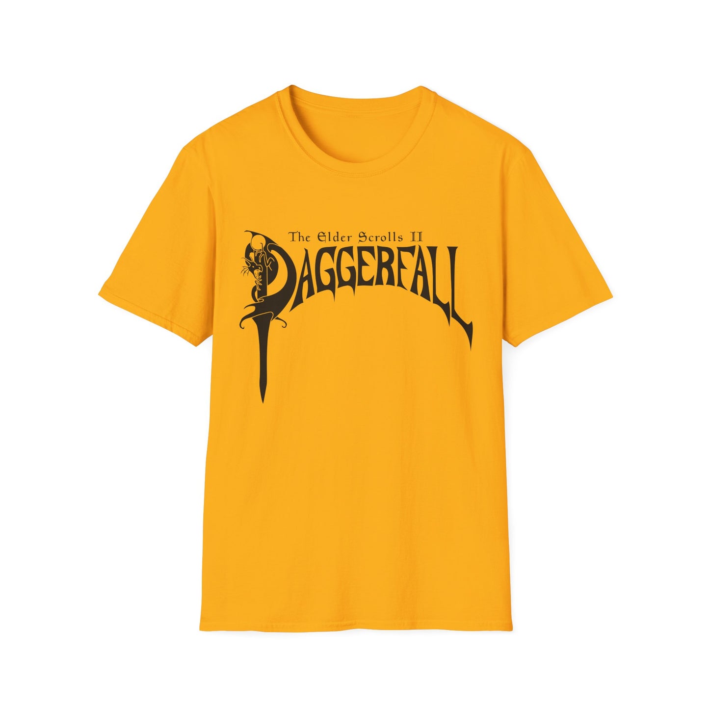 daggerfall the elder scrolls 2 1996 masterpiece video game logo in black tshirt