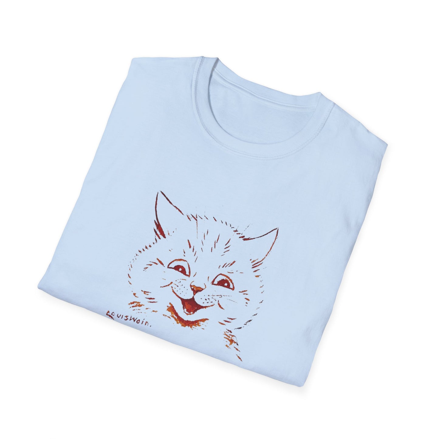 1924 louis wain cat painting i am happy because everyone loves me tshirt