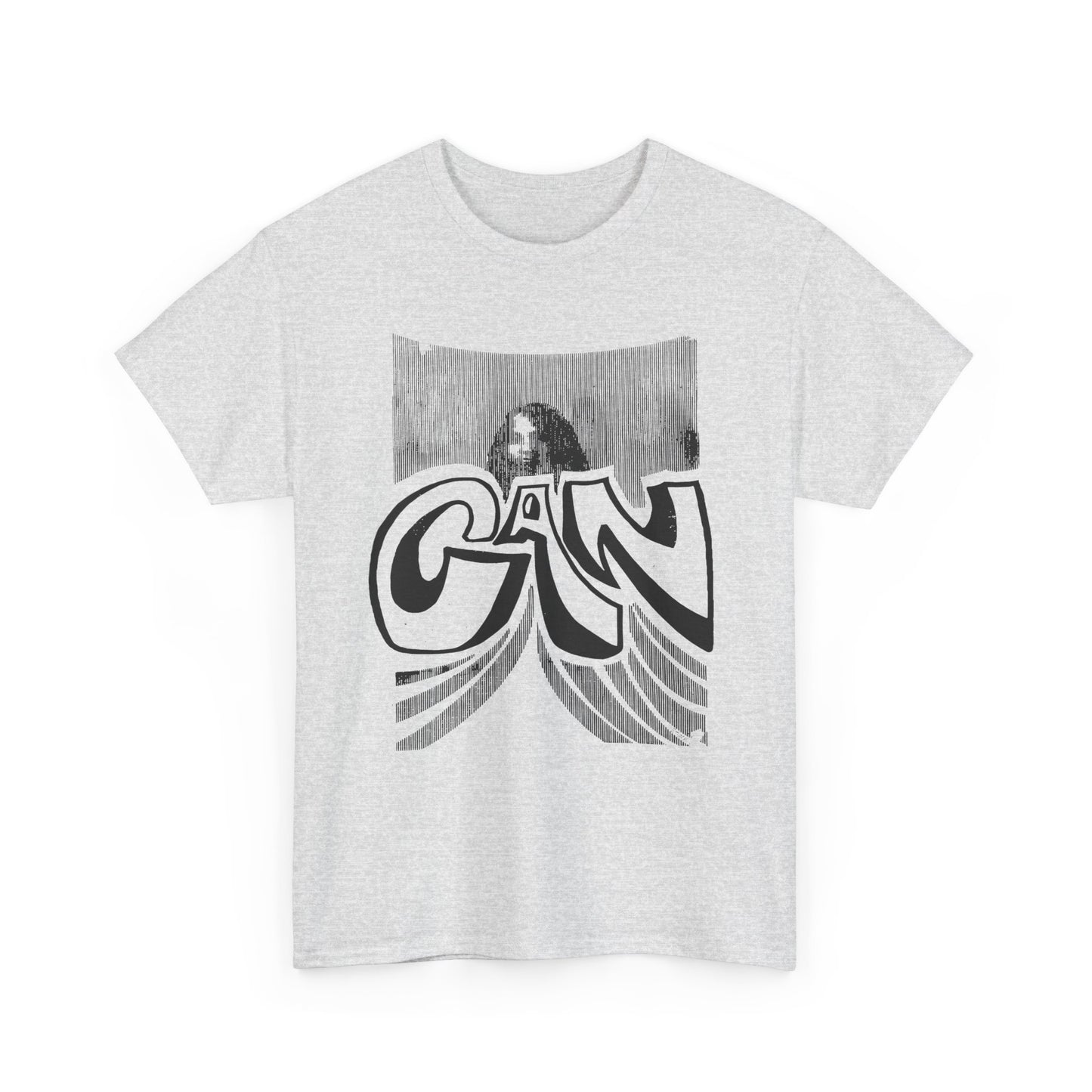 legendary german krautrock band can 1970's show poster reproduction tshirt