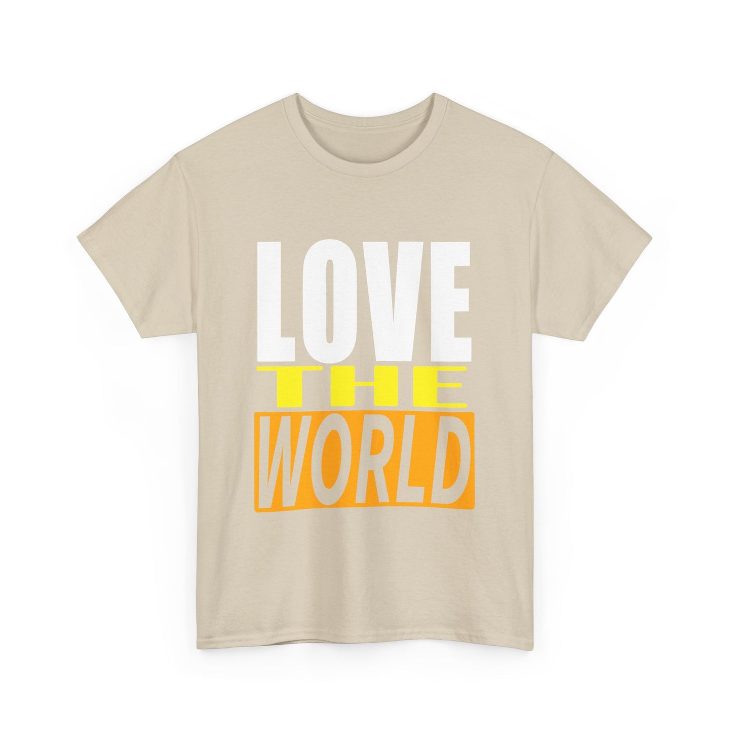 love the world vintage design tshirt