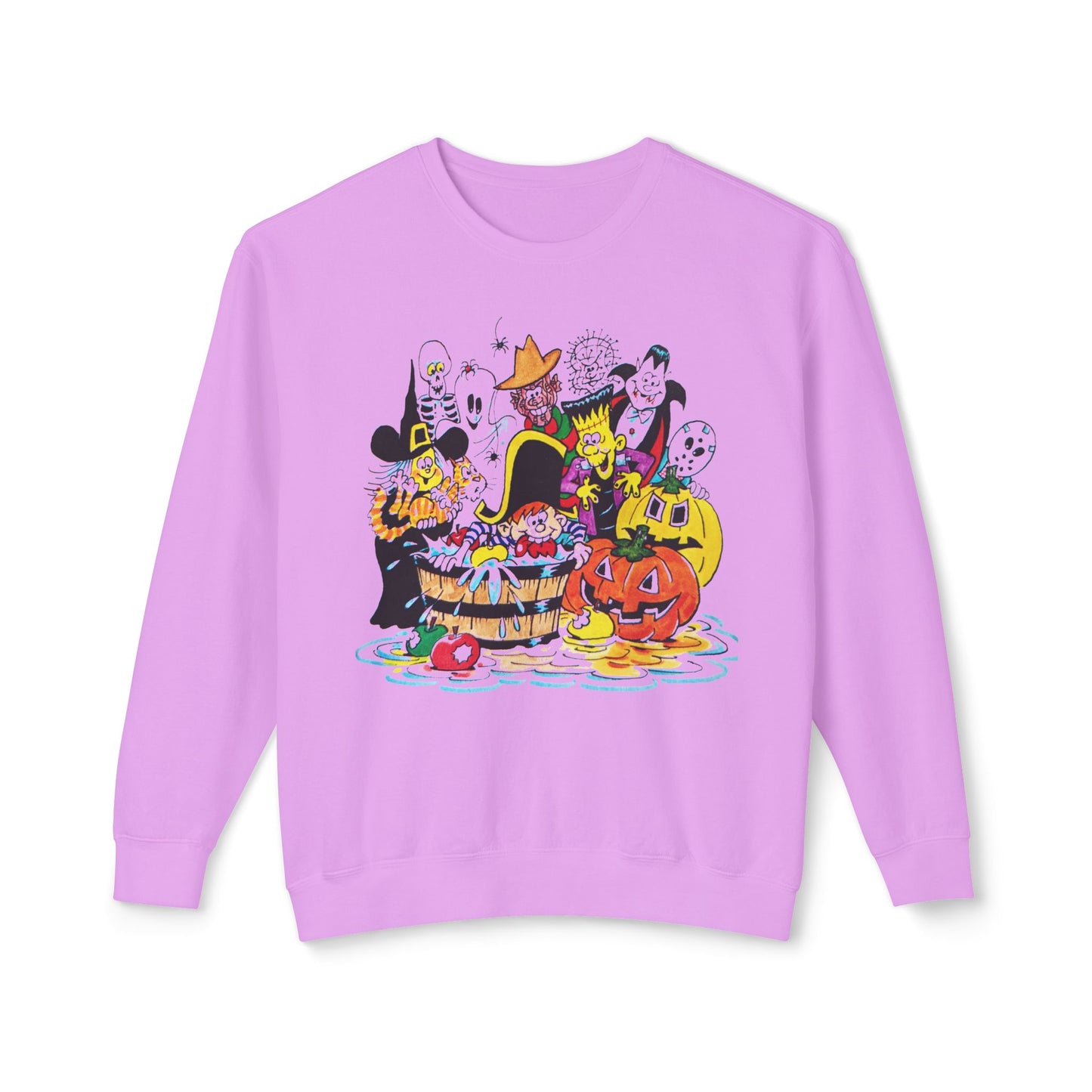 adorable cartoon witches, skeletons, jasons, freddys, and pumpkins halloween tshirt