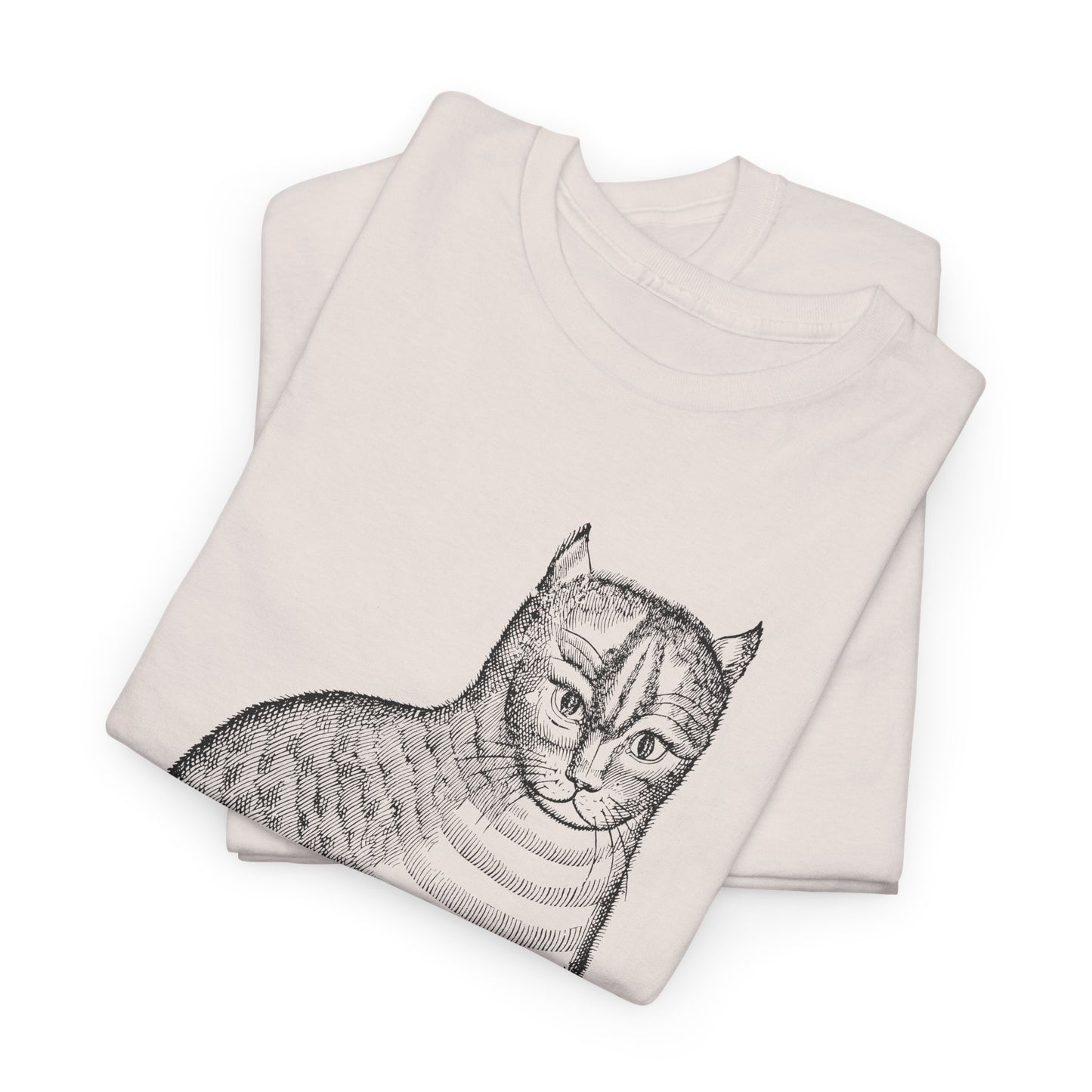 1658 edward topsell cat illustration reproduction tshirt