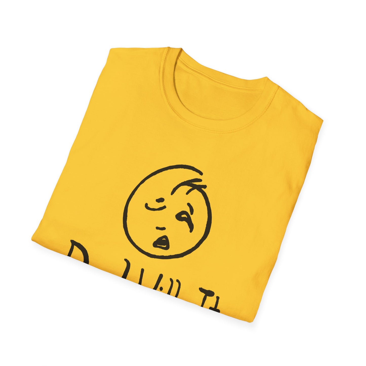 deal with it weird sad guy tshirt