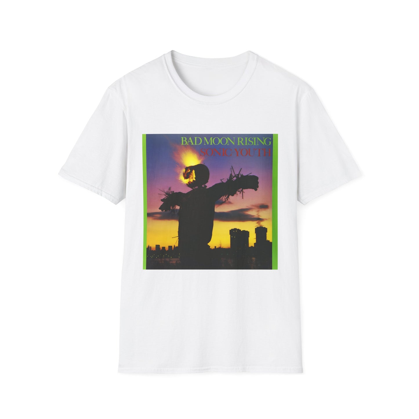 sonic youth 1985 bad moon rising album tshirt