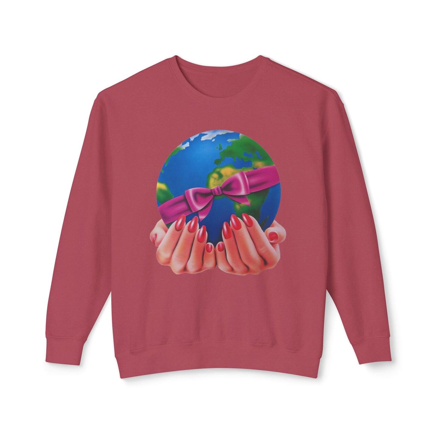 1980s graphic from a greeting card "i'd give you the world" 100% cotton sweatshirt