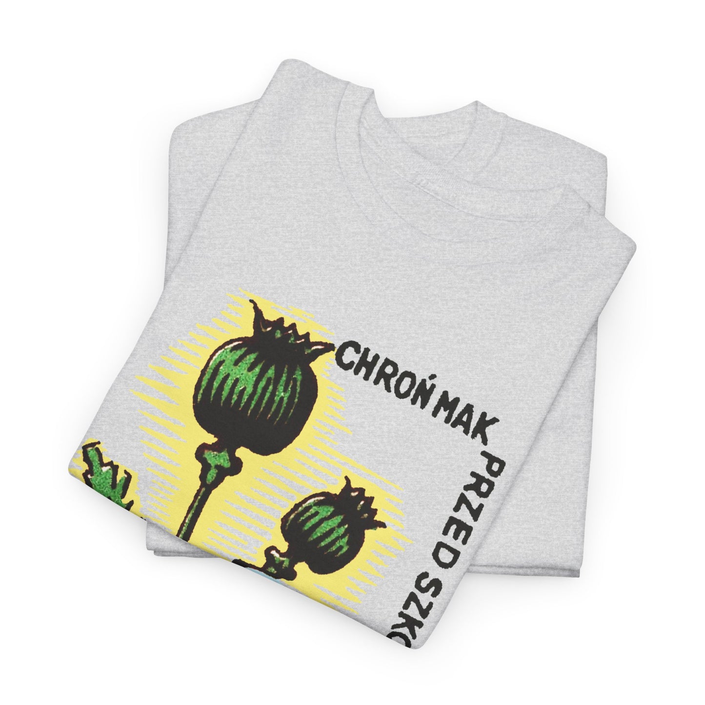 vintage polish matchbox graphic protect poppies from pests pesticide ad tshirt