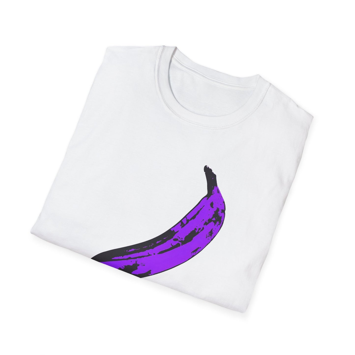 andy warhol's velvet underground and nico banana in purple tshirt