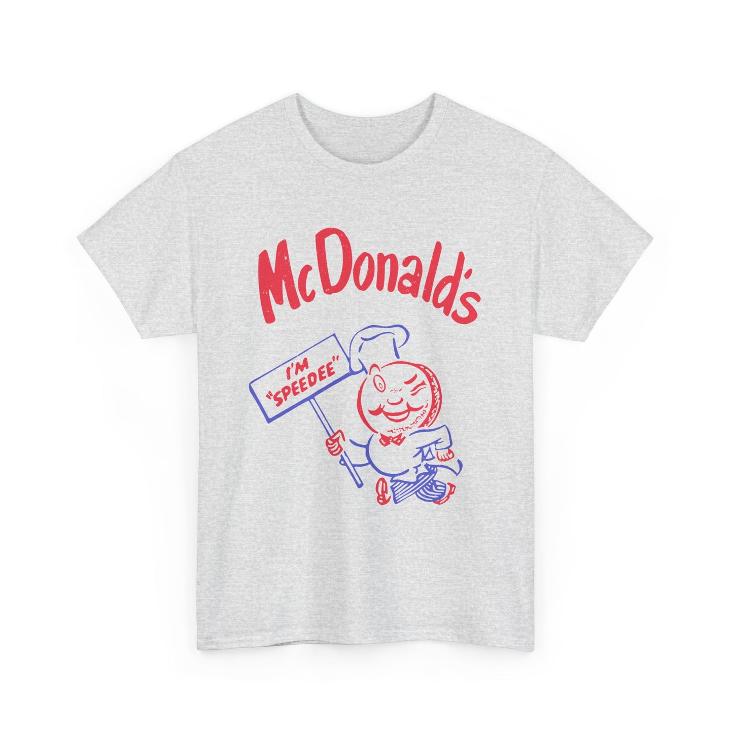 1950s vintage mcdonalds distressed logo reproduction tshirt