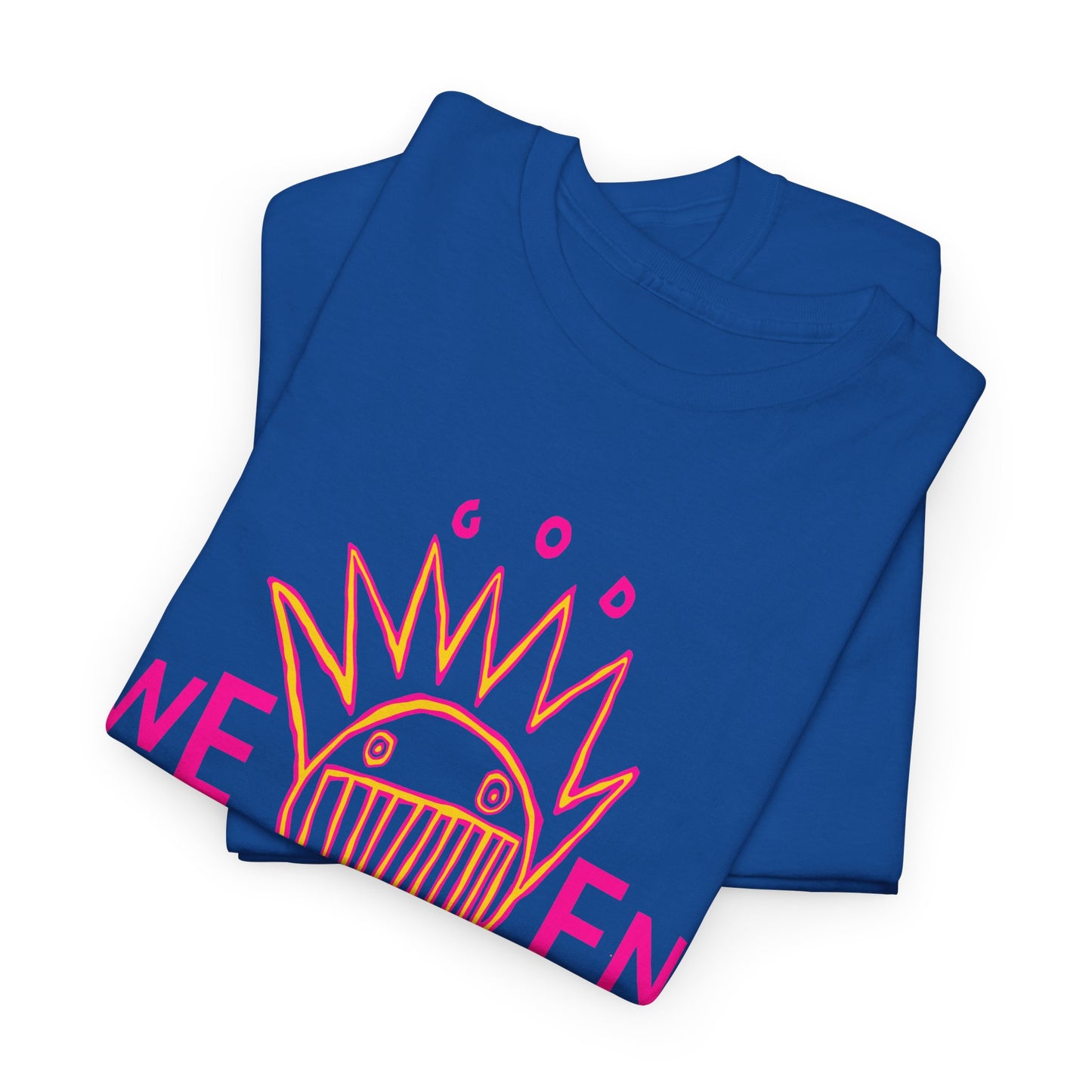 1990 god ween satan by ween album cover stretched neon colors tshirt