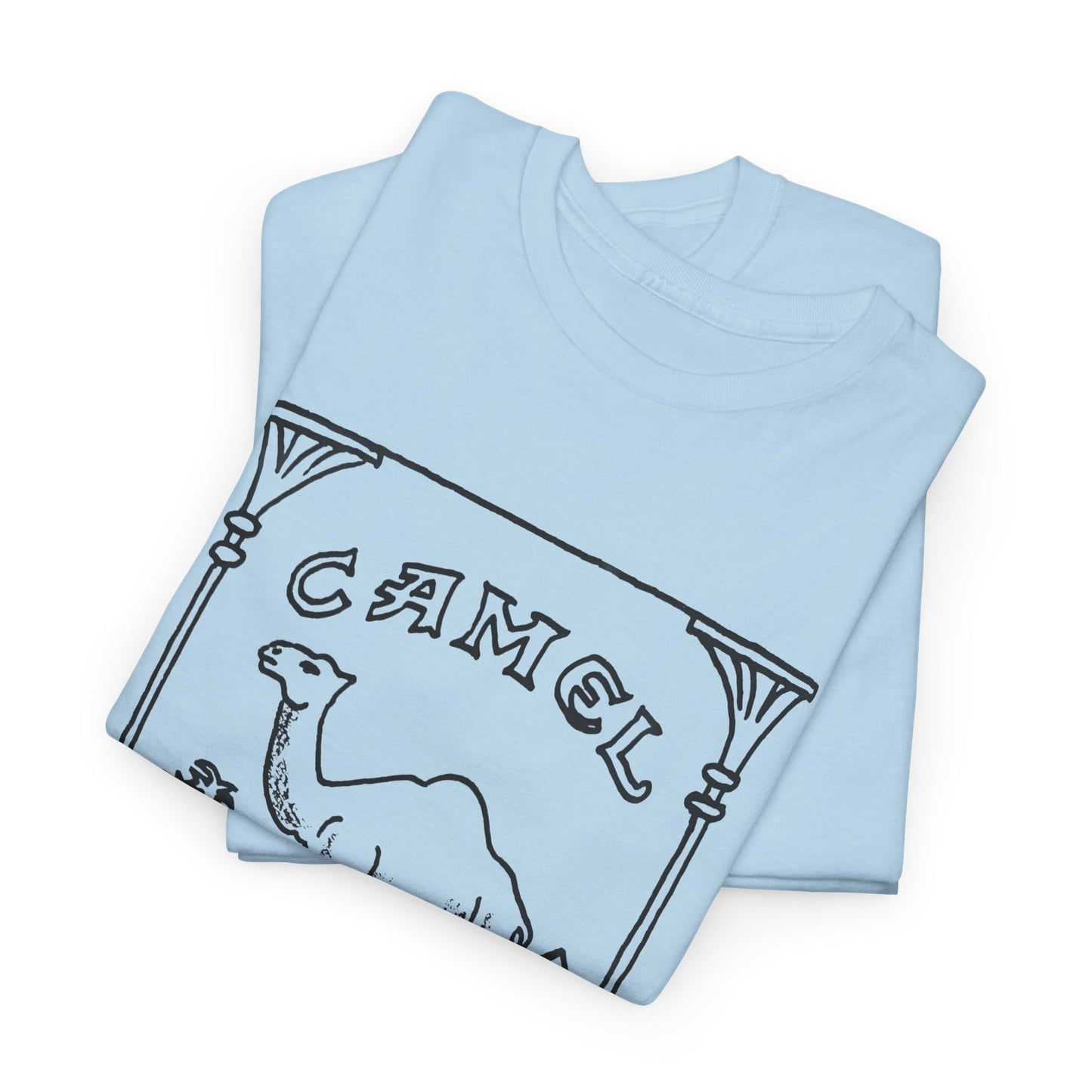 vintage camel cigarettes drawing reproduction tshirt