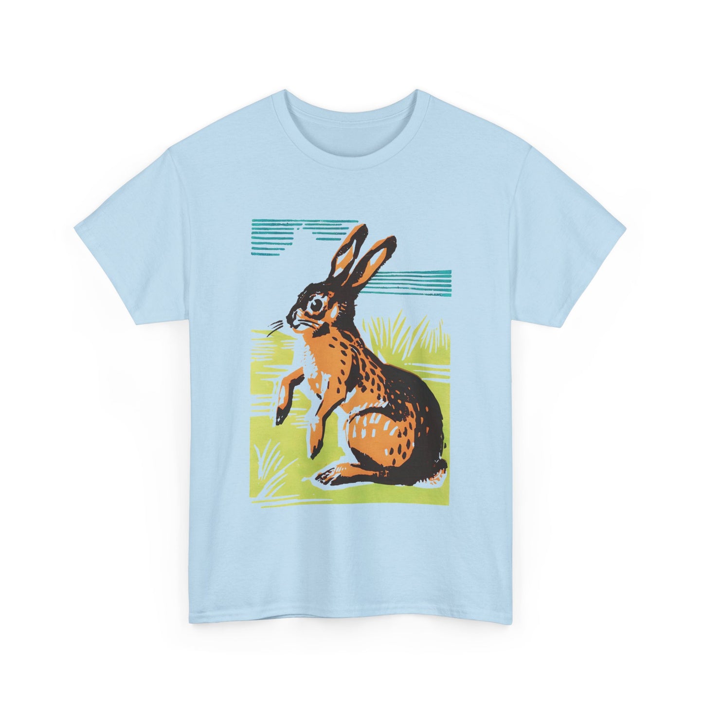 vintage czechoslovakian match box art bunny reproduction tshirt