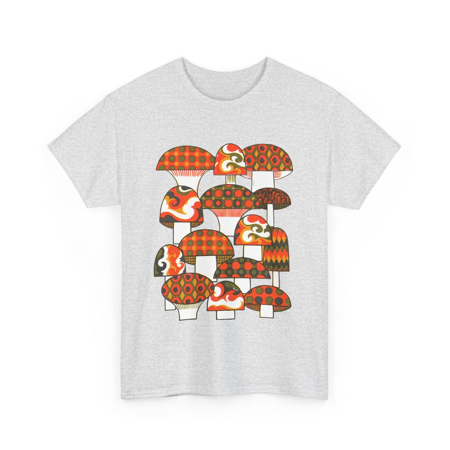 1970s mushrooms by george briard tshirt