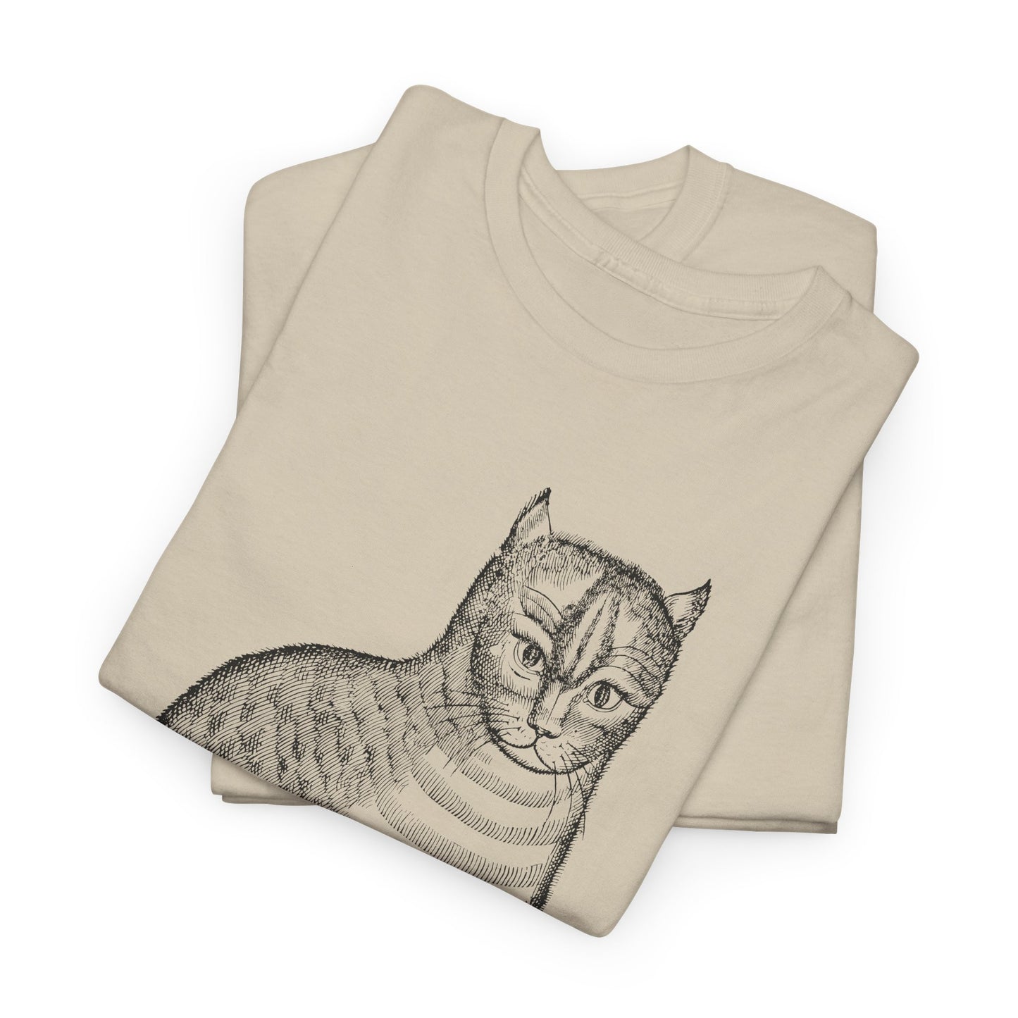 1658 edward topsell cat illustration reproduction tshirt