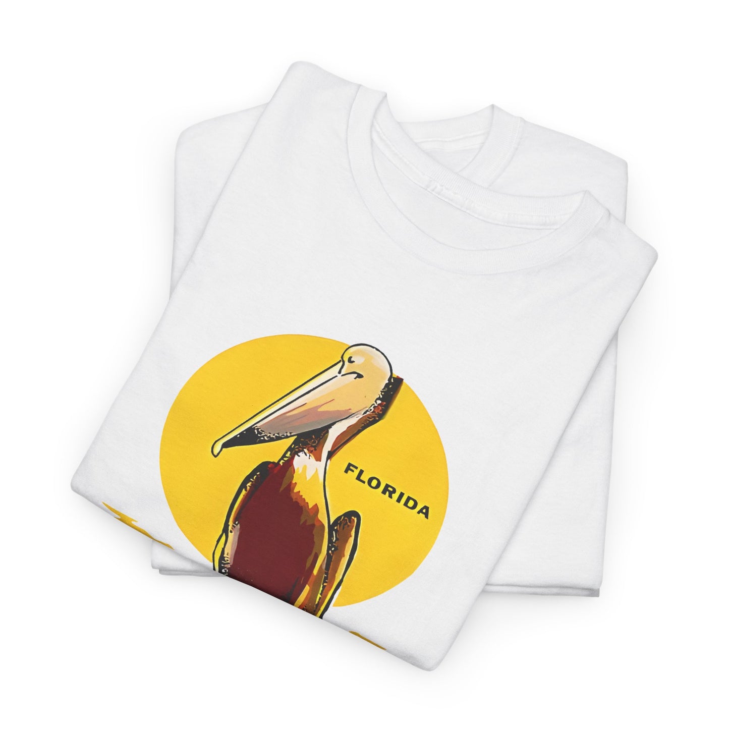 vintage florida pelican souvenir water decal reproduction tshirt