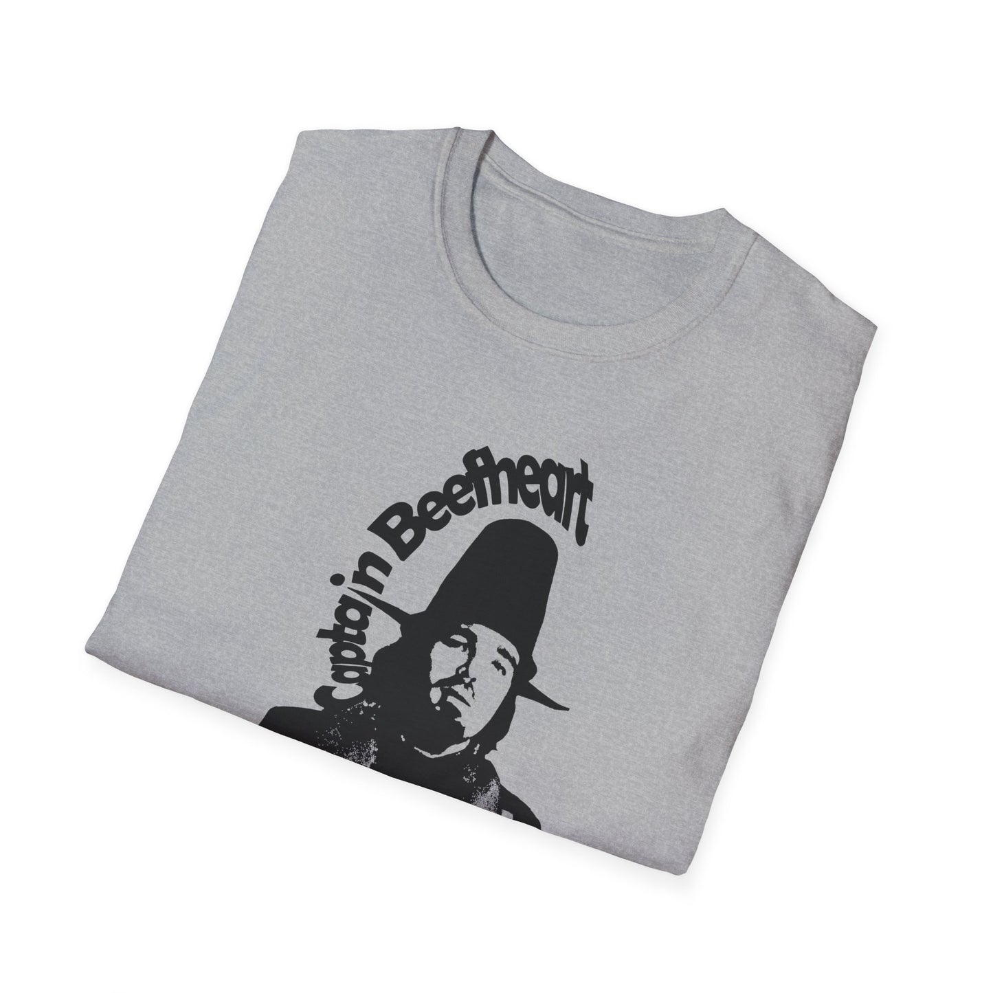 captain beefheart stencil in black tshirt