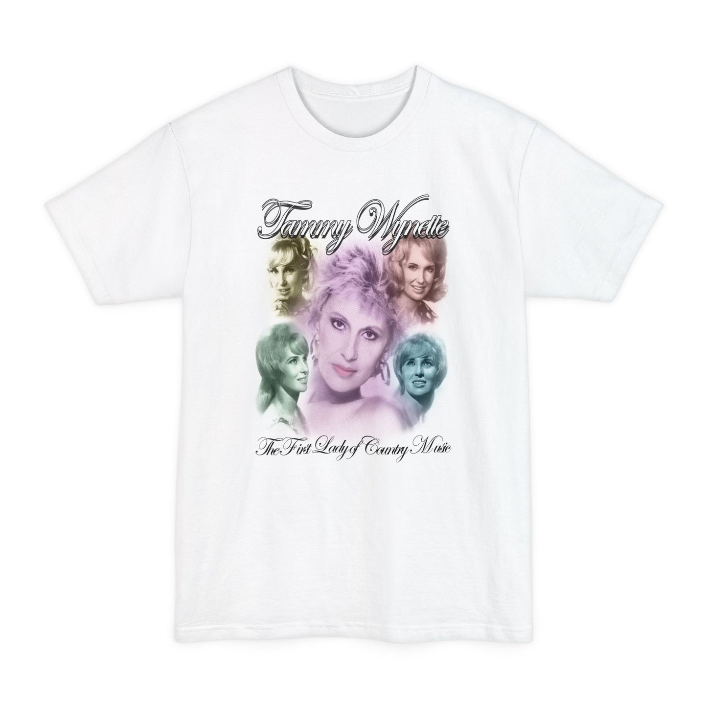 oversized tammy wynette fan art reproduction of rare 90s graphic unisex tall beefy tshirt