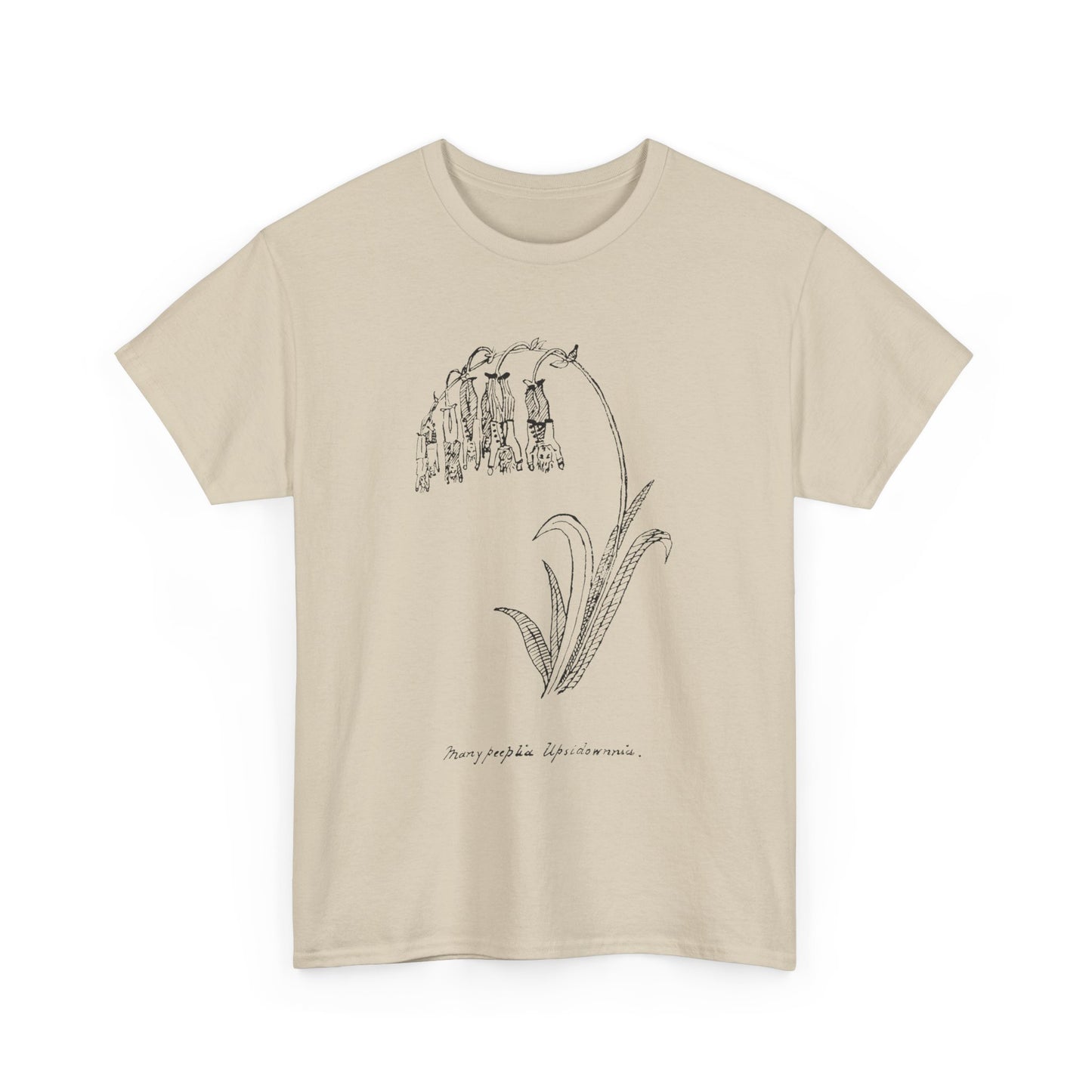 1887 edward lear nonsense botany many peeplia upsidownnia tshirt