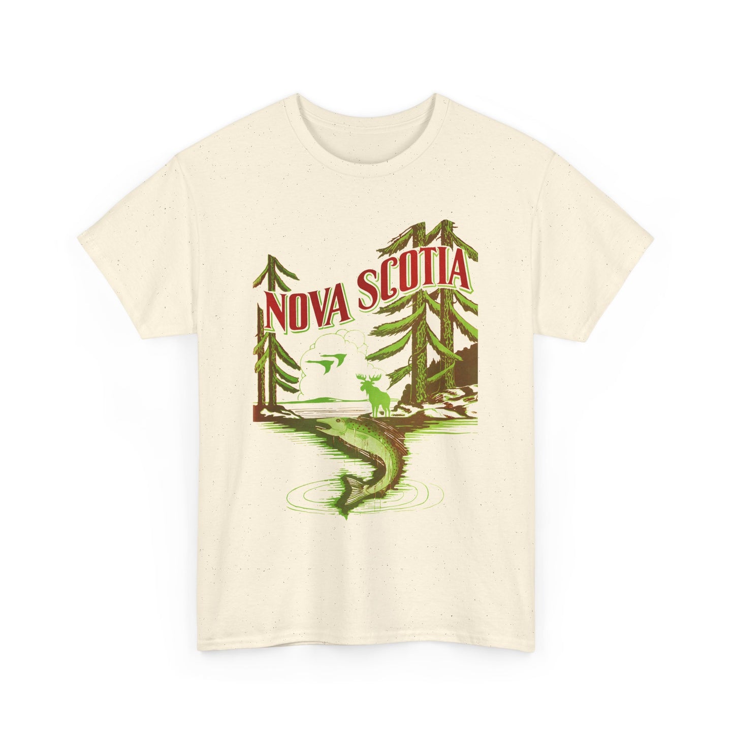 vintage tourism advertisement for nova scotia reproduction tshirt