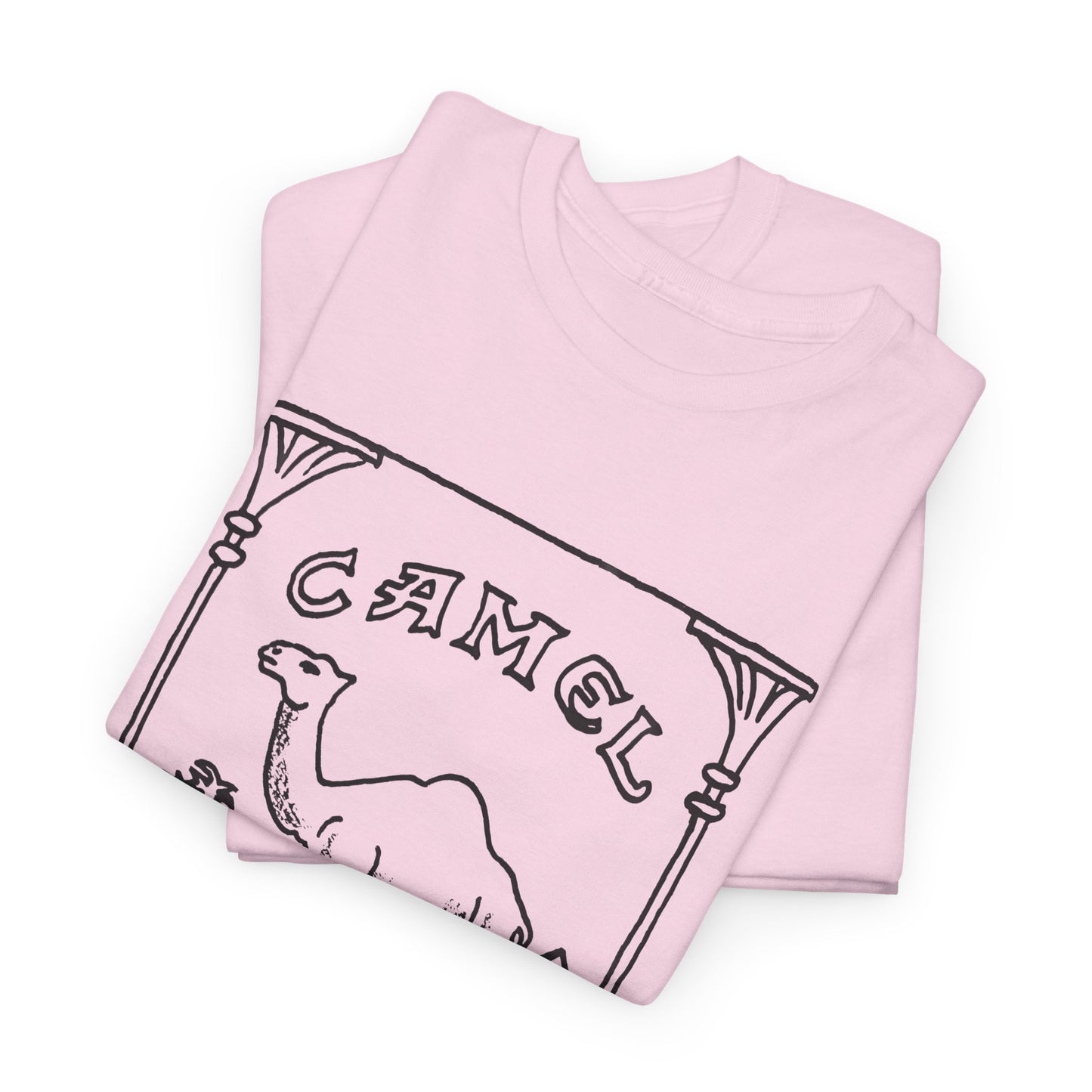 vintage camel cigarettes drawing reproduction tshirt