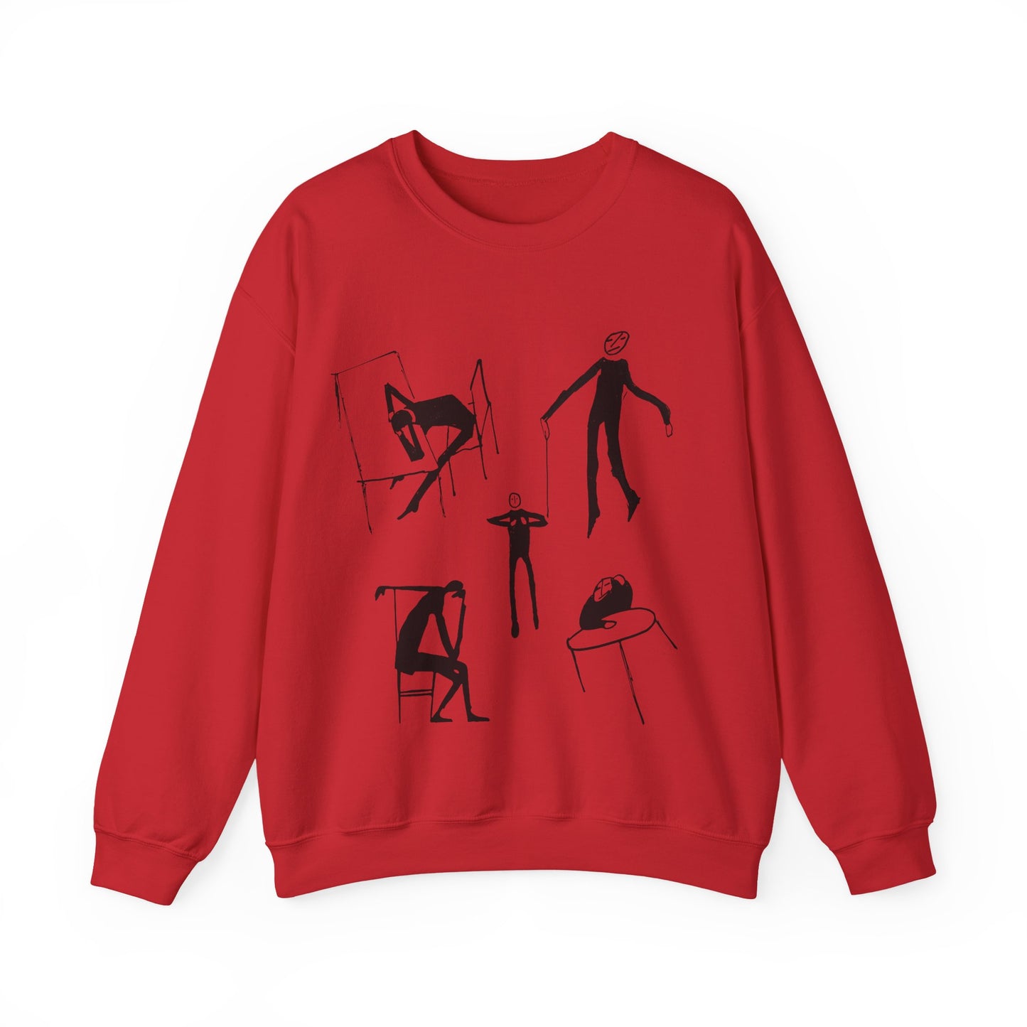 early 1900s sketches (collage of sketches) india ink on paper by franz kafka unisex heavy blend crewneck sweatshirt