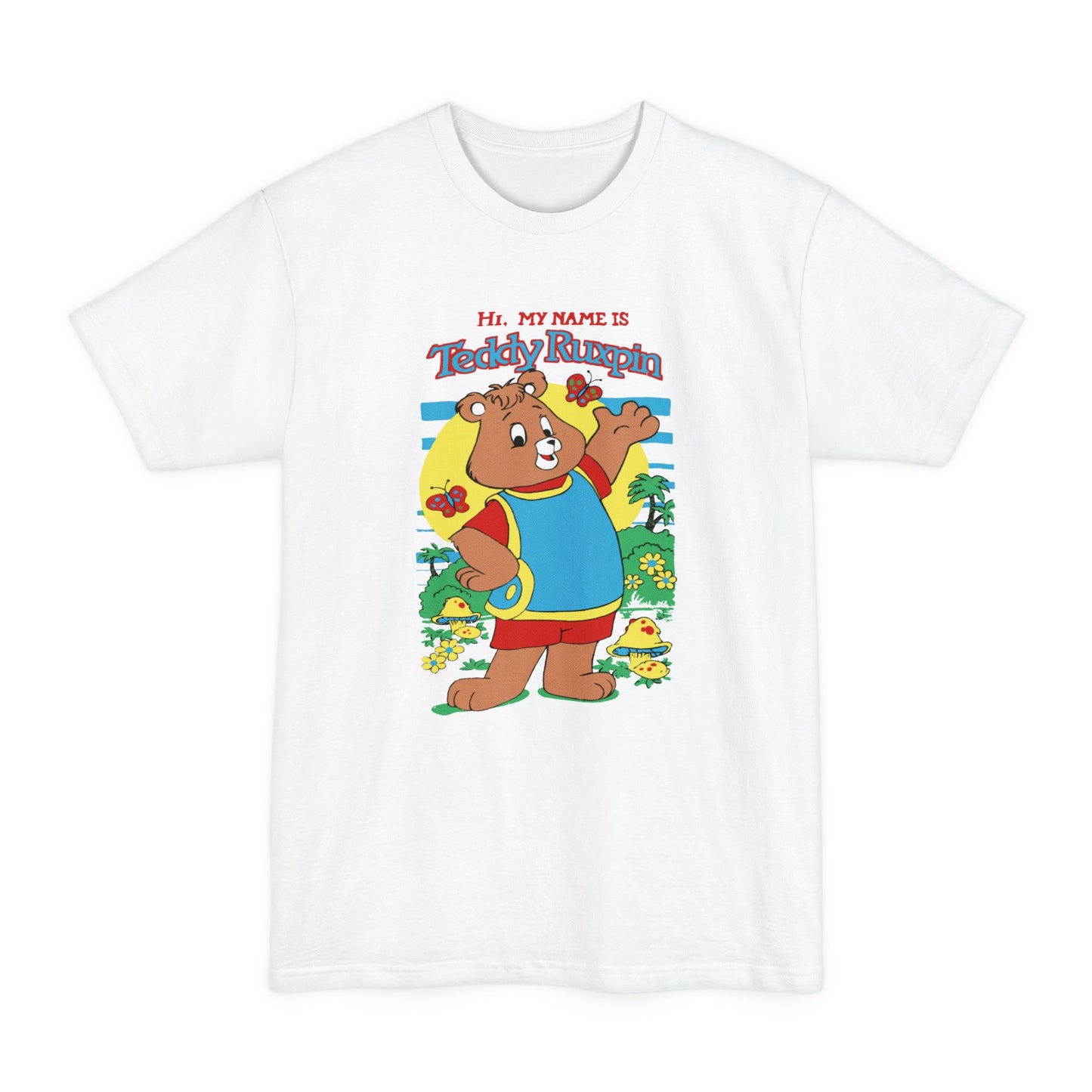 oversized vintage teddy ruxpin reproduction unisex tall beefy tshirt