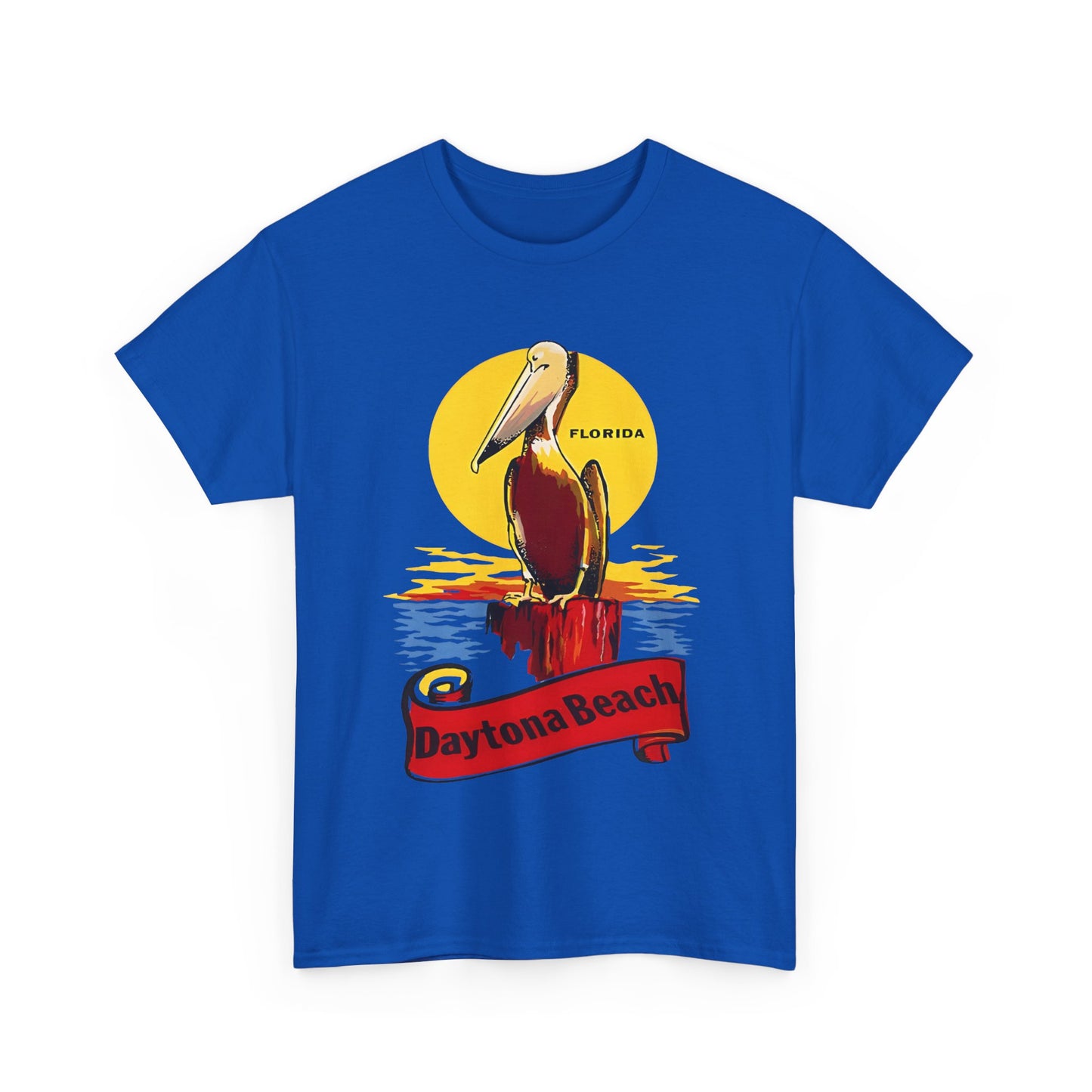 vintage florida pelican souvenir water decal reproduction tshirt