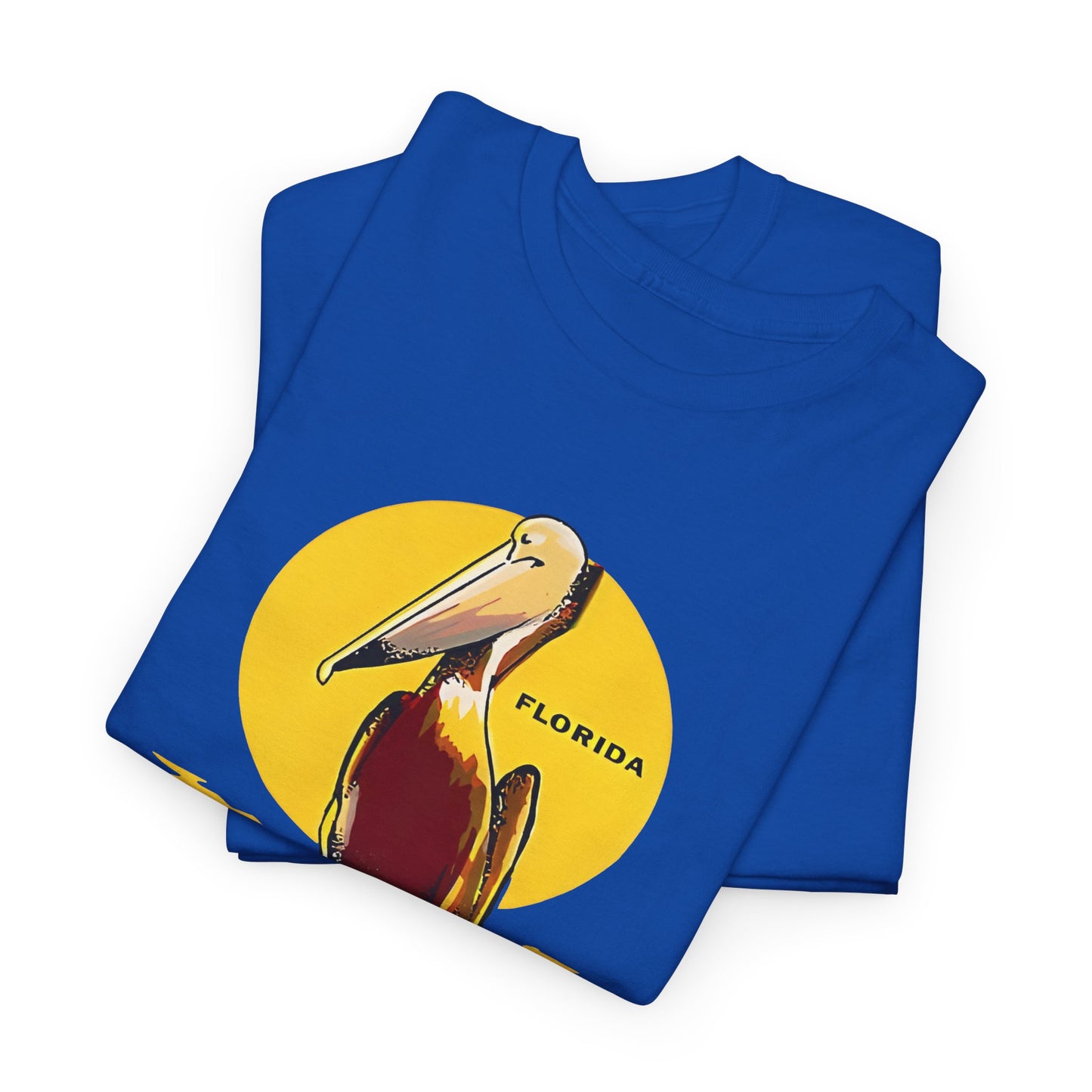 vintage florida pelican souvenir water decal reproduction tshirt
