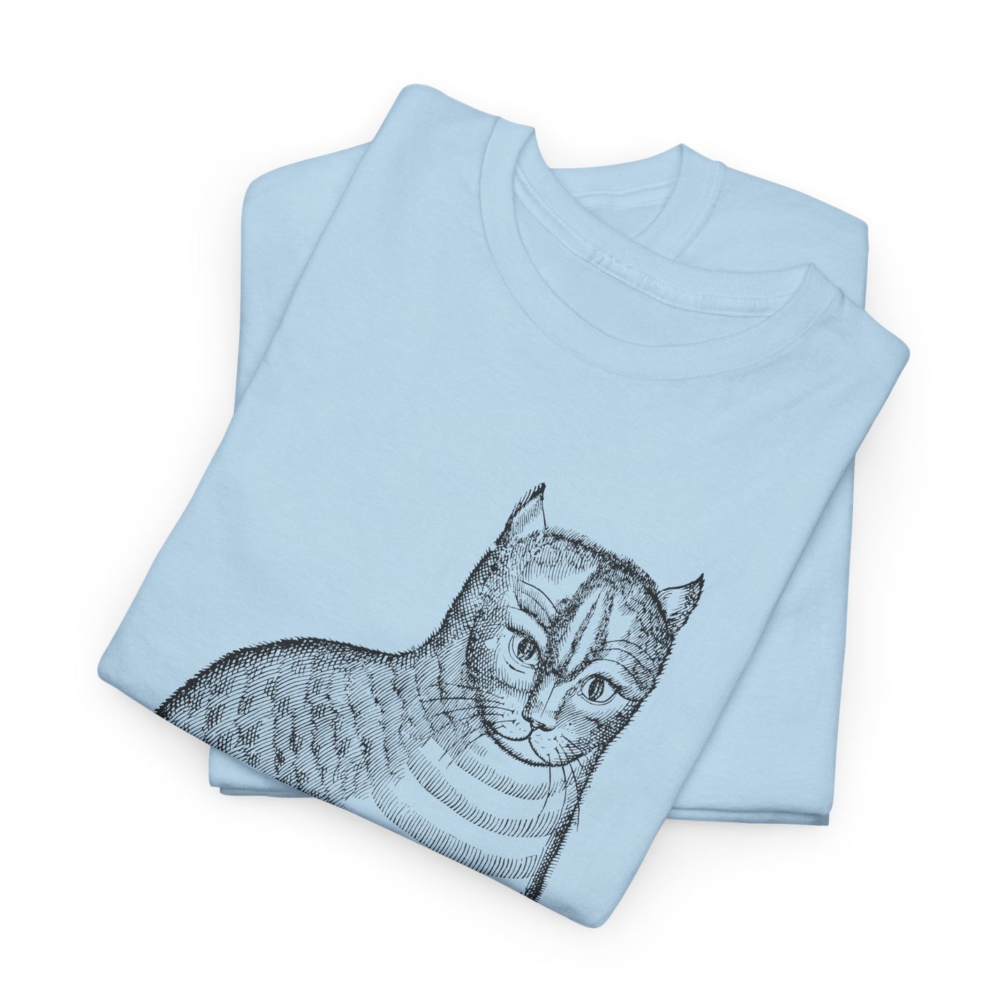 1658 edward topsell cat illustration reproduction tshirt