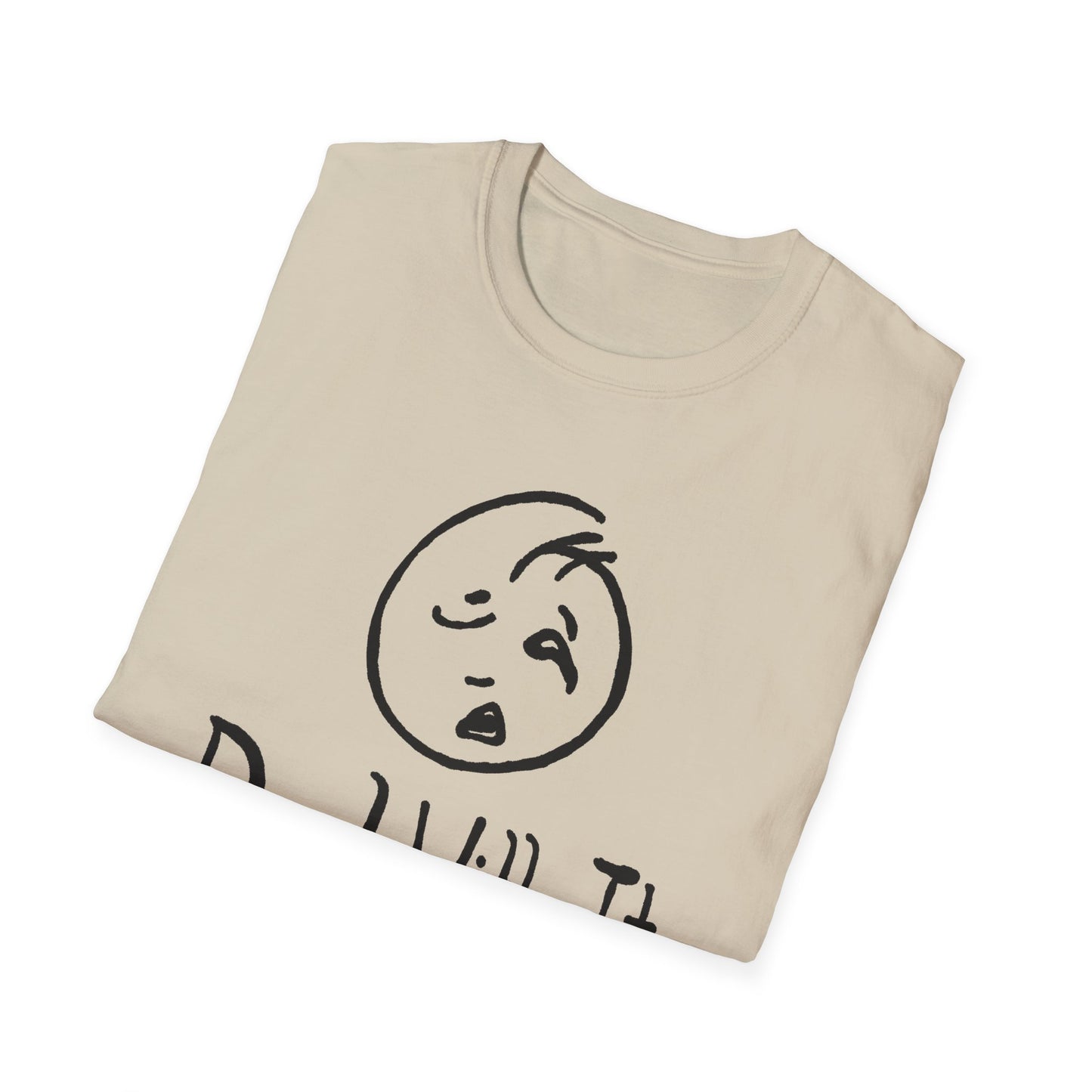 deal with it weird sad guy tshirt