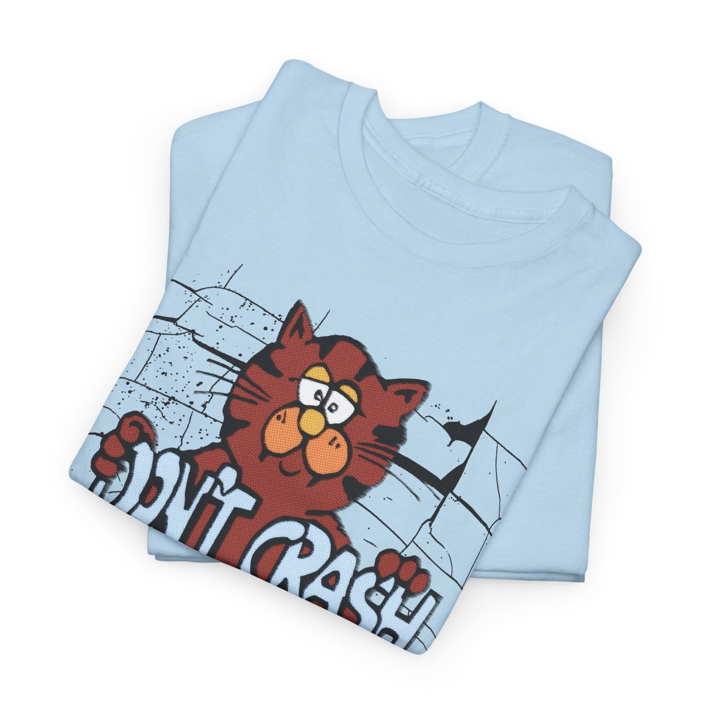 vintage graphic don't crash on crack cat custom edit tshirt