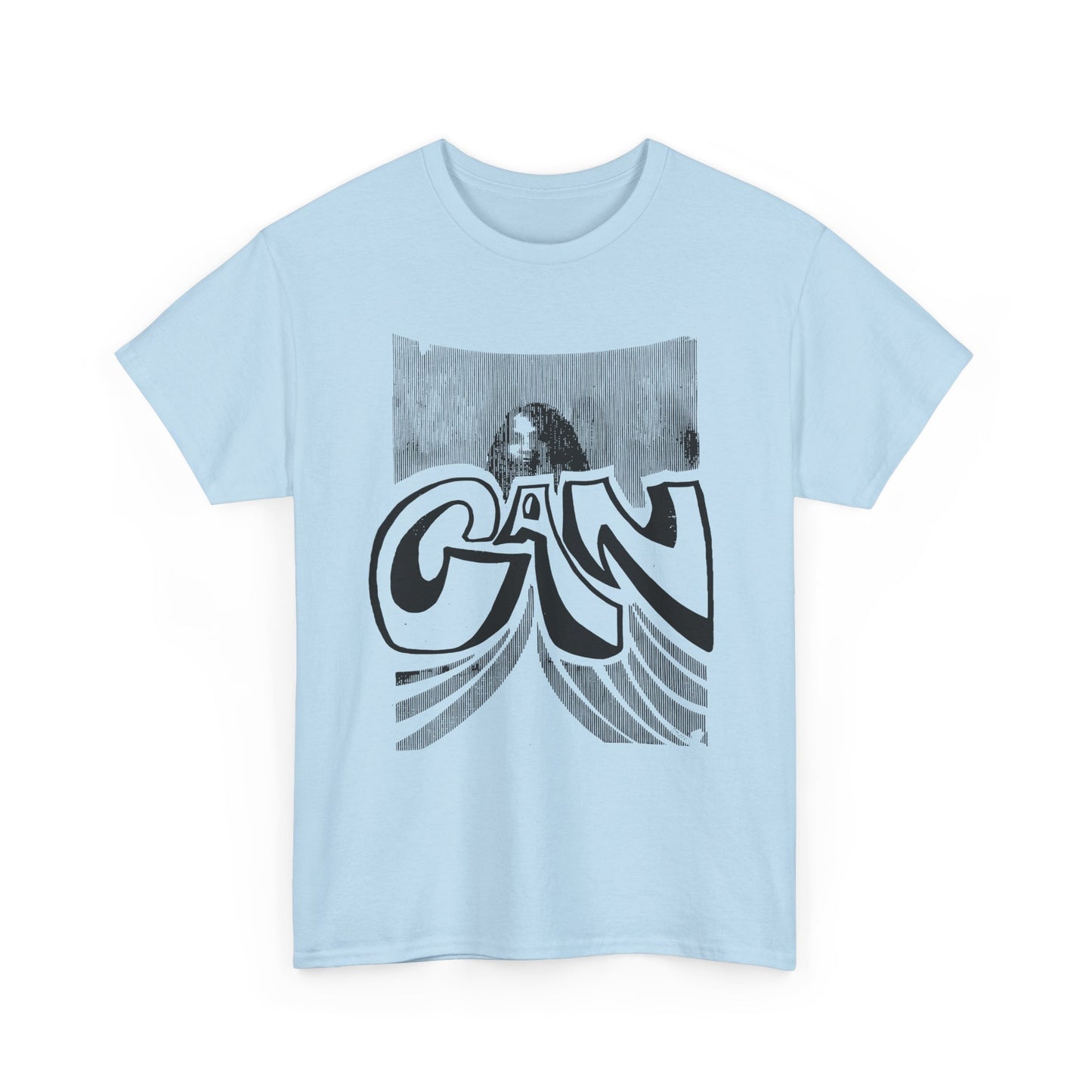legendary german krautrock band can 1970's show poster reproduction tshirt