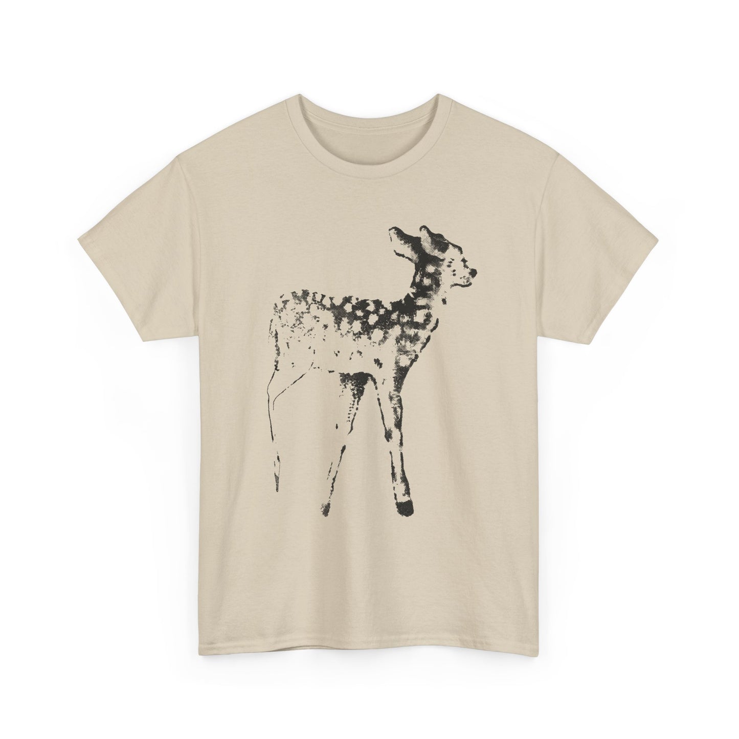 vintage tattoo flash art fawn reproduction tshirt