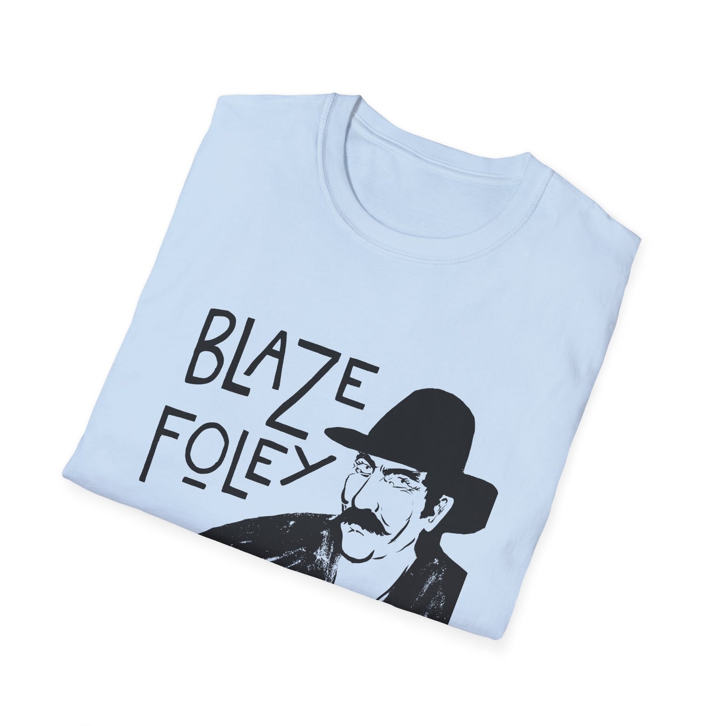 blaze foley sittin' by the road black stencil fan art tshirt