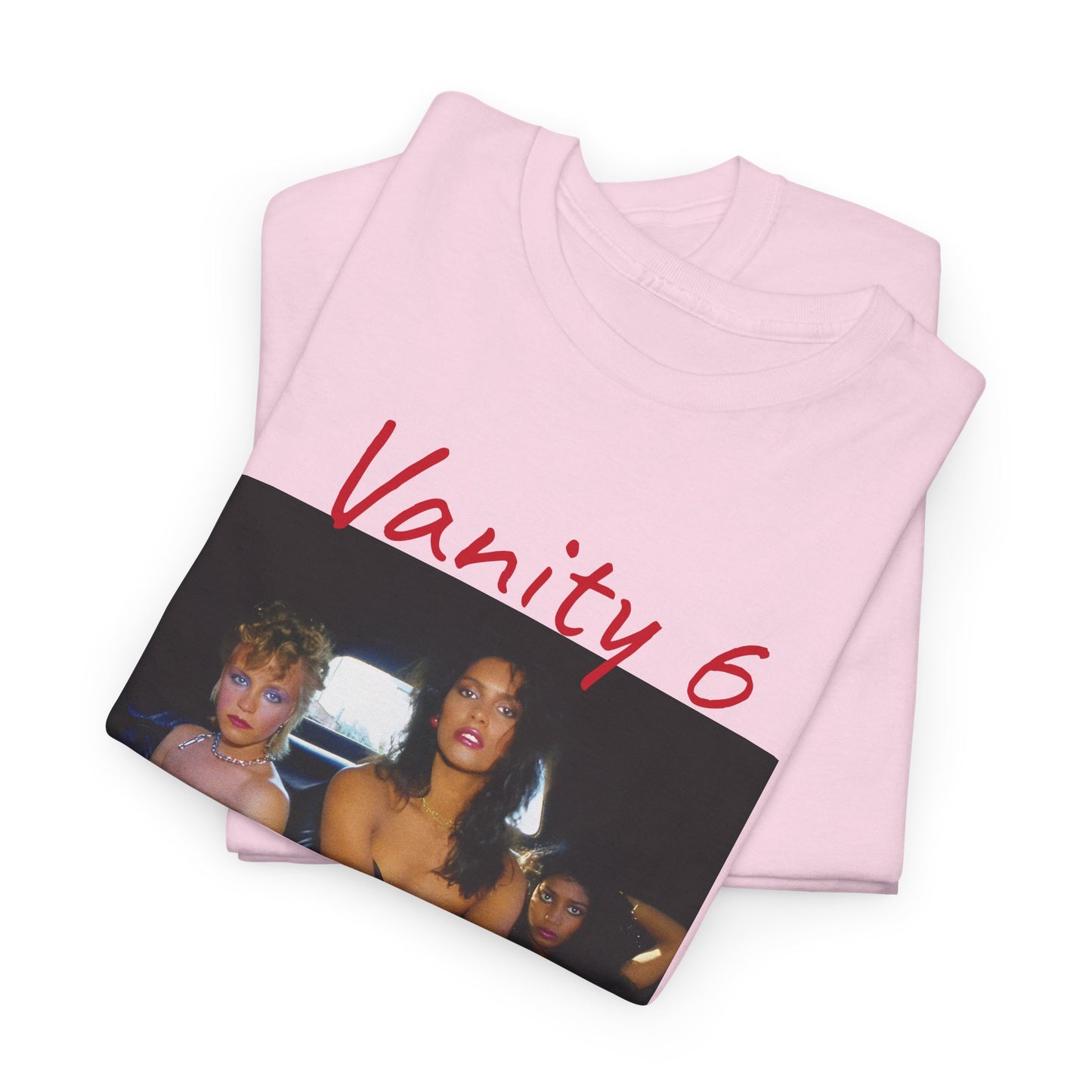 vanity 6 in a limousine tshirt