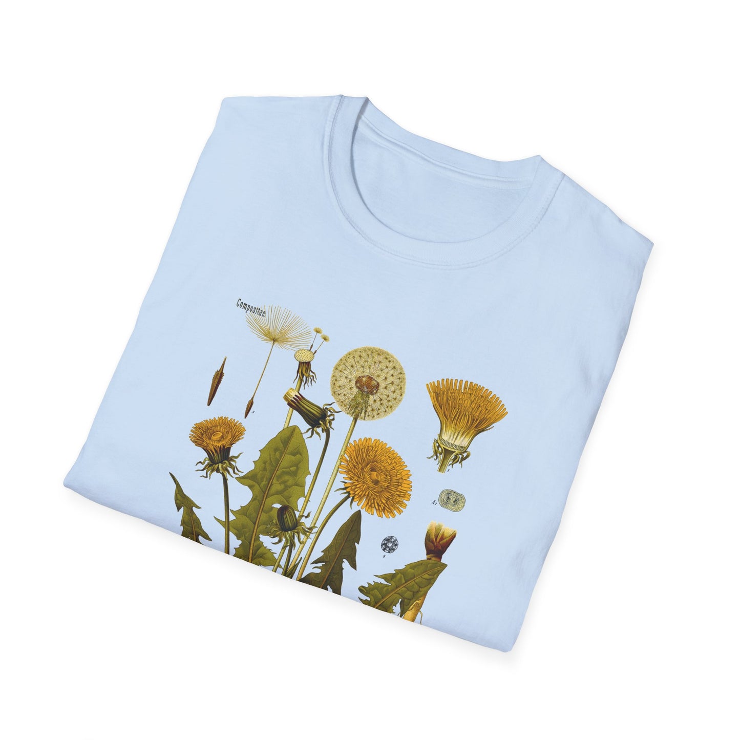 1887 botanical print from kohler's plants taraxacum officinale the common dandelion tshirt