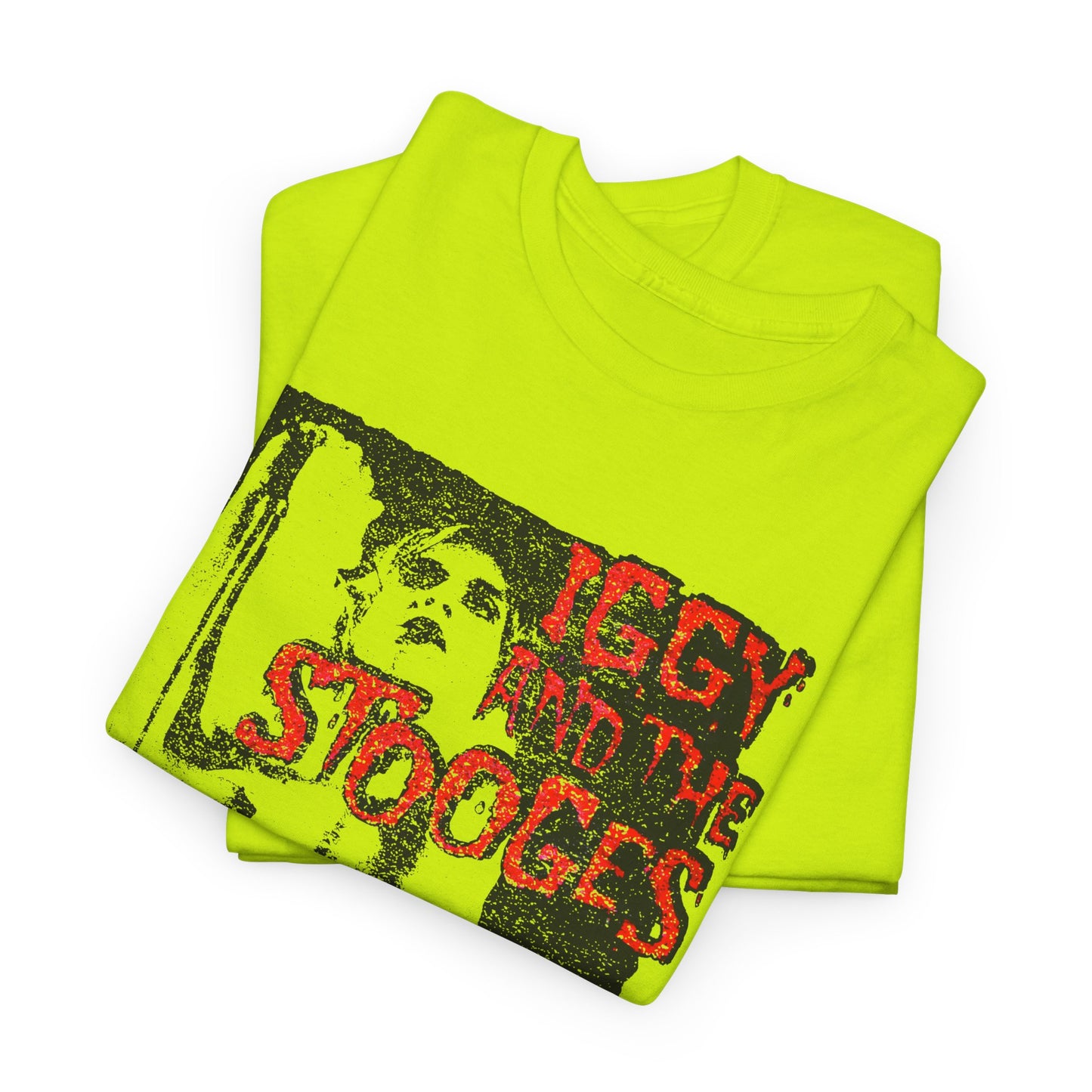 vintage iggy and the stooges raw power faded graphic reproduction tshirt