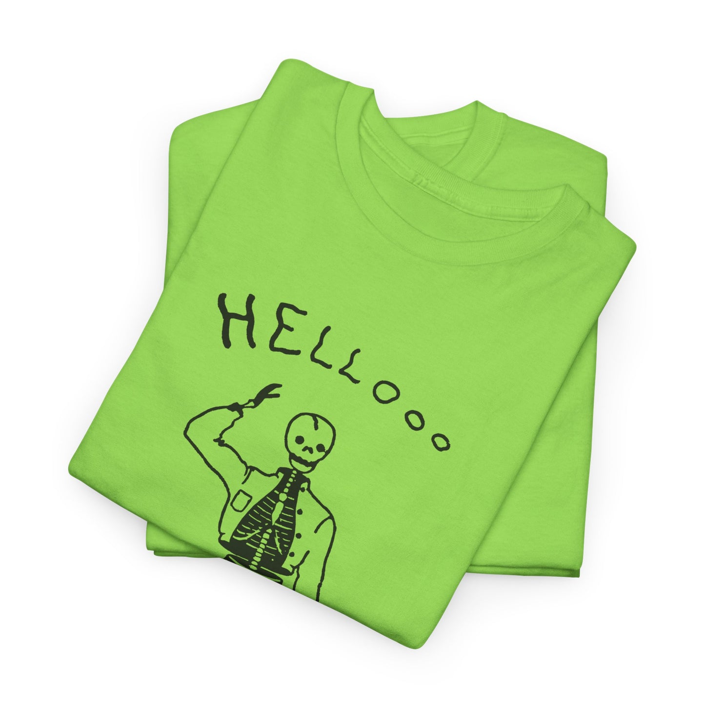 1953 the friendly skeleton illustration from the albuquerque journal reproduction tshirt