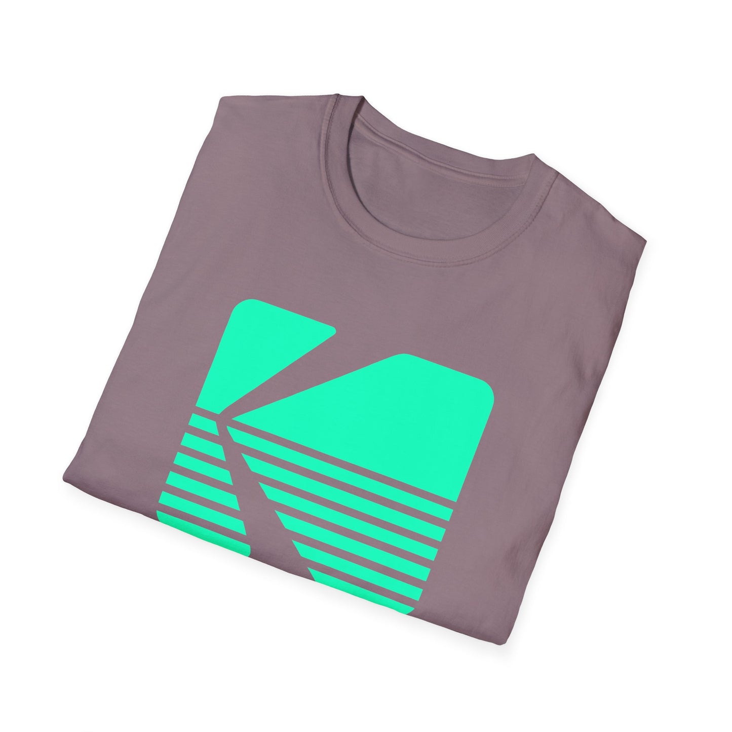 1980s vintage kodak logo in turquoise tshirt