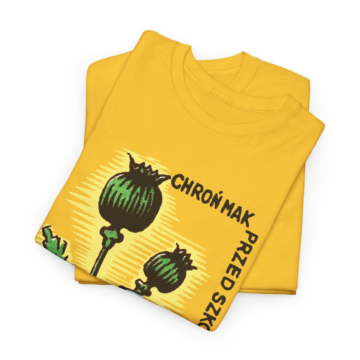 vintage polish matchbox graphic protect poppies from pests pesticide ad tshirt