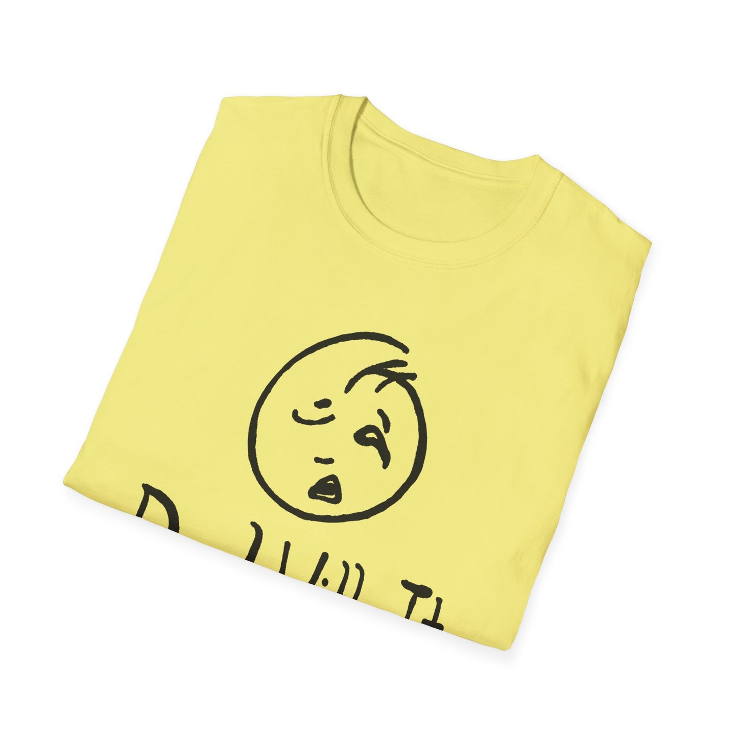 deal with it weird sad guy tshirt